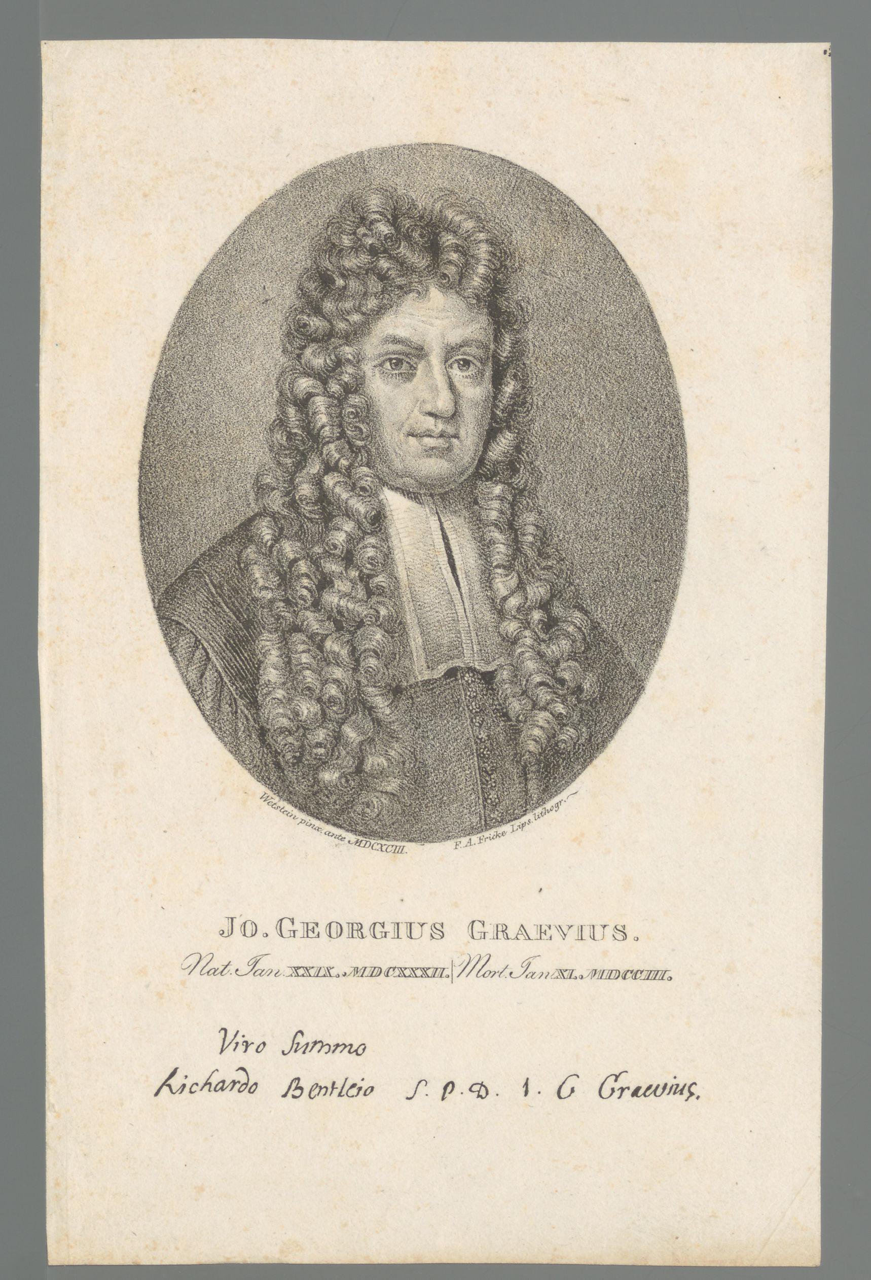 Portret van Johann Georg Graevius