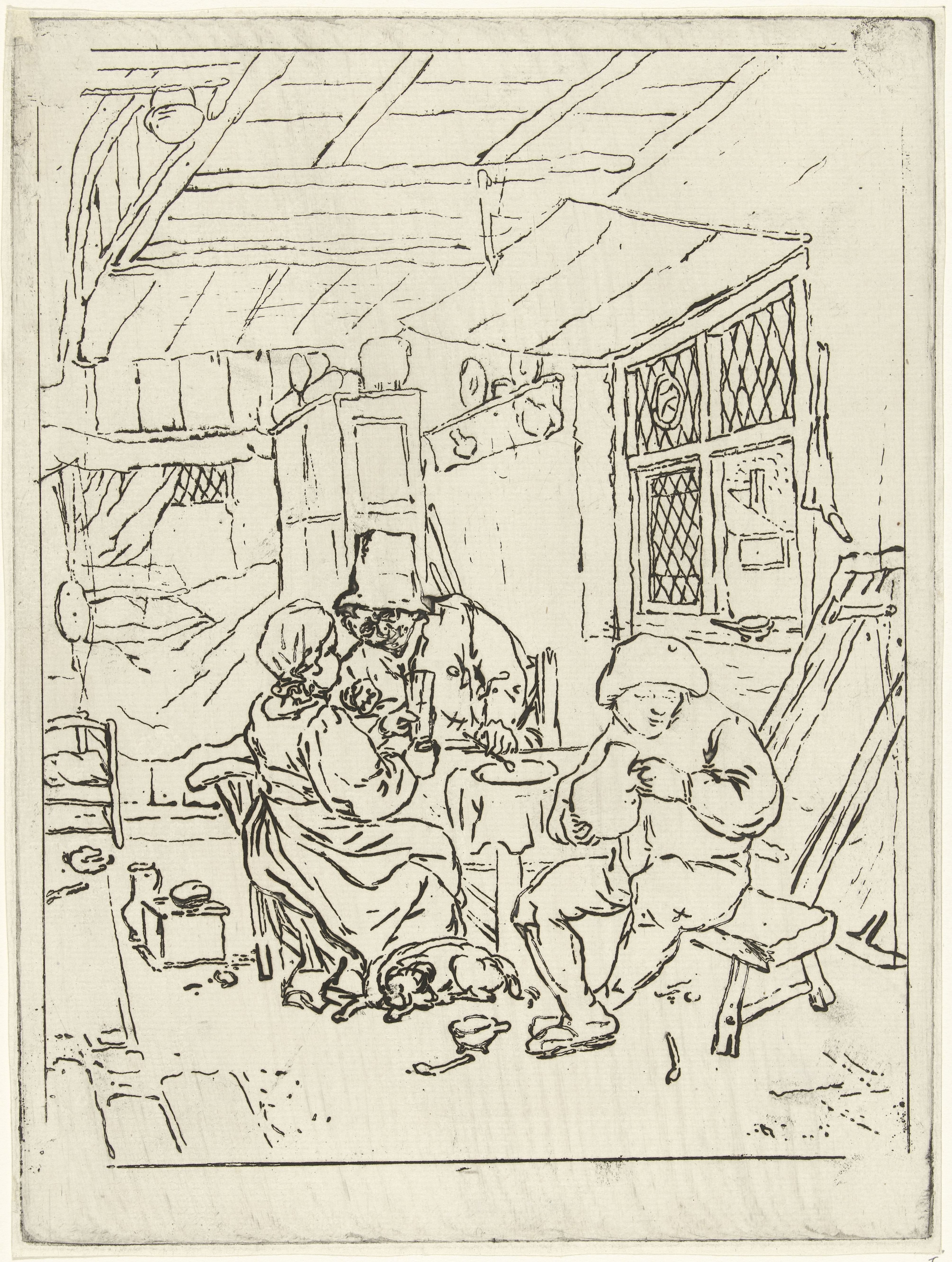 Boereninterieur (tweede versie)