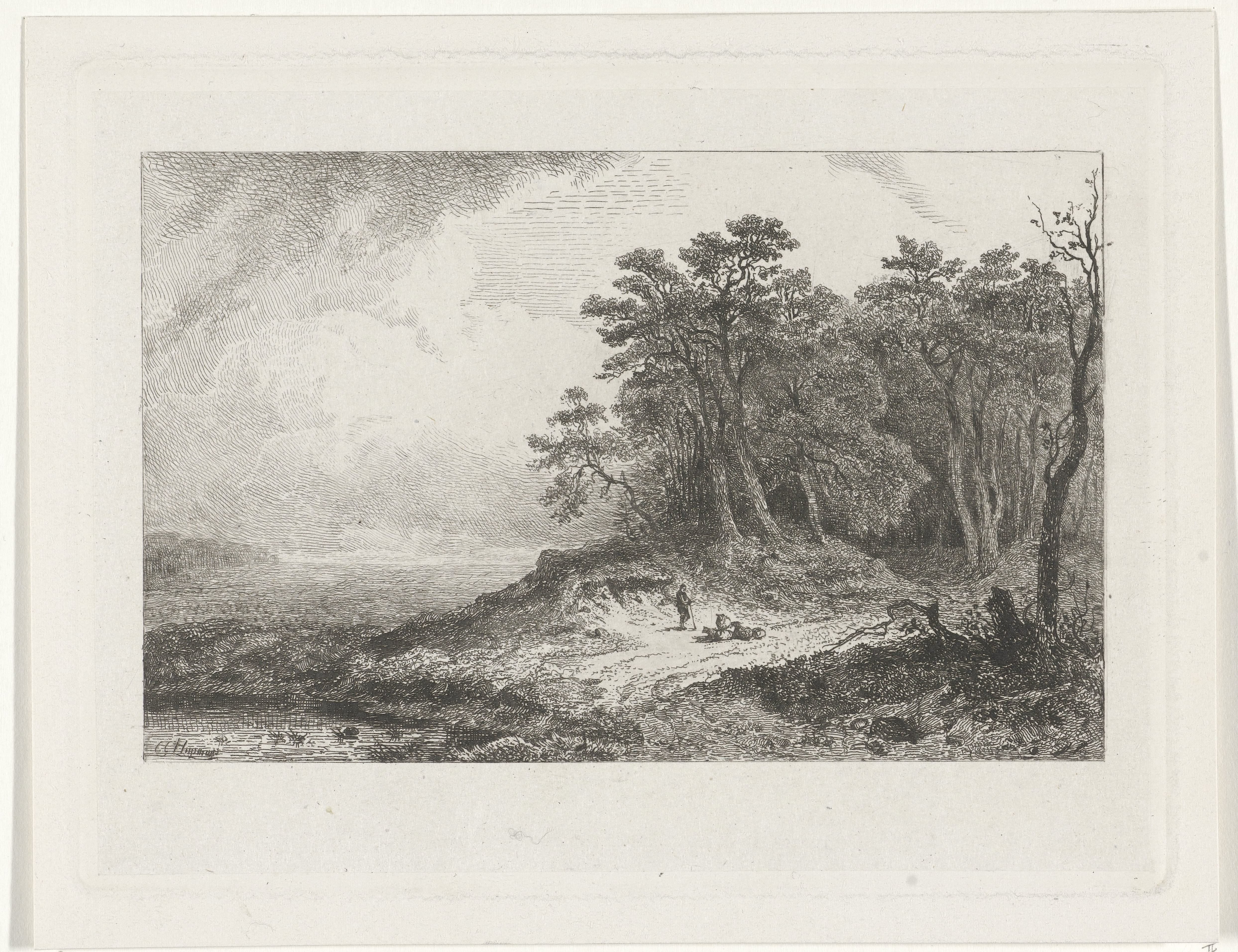 Landschap met herder