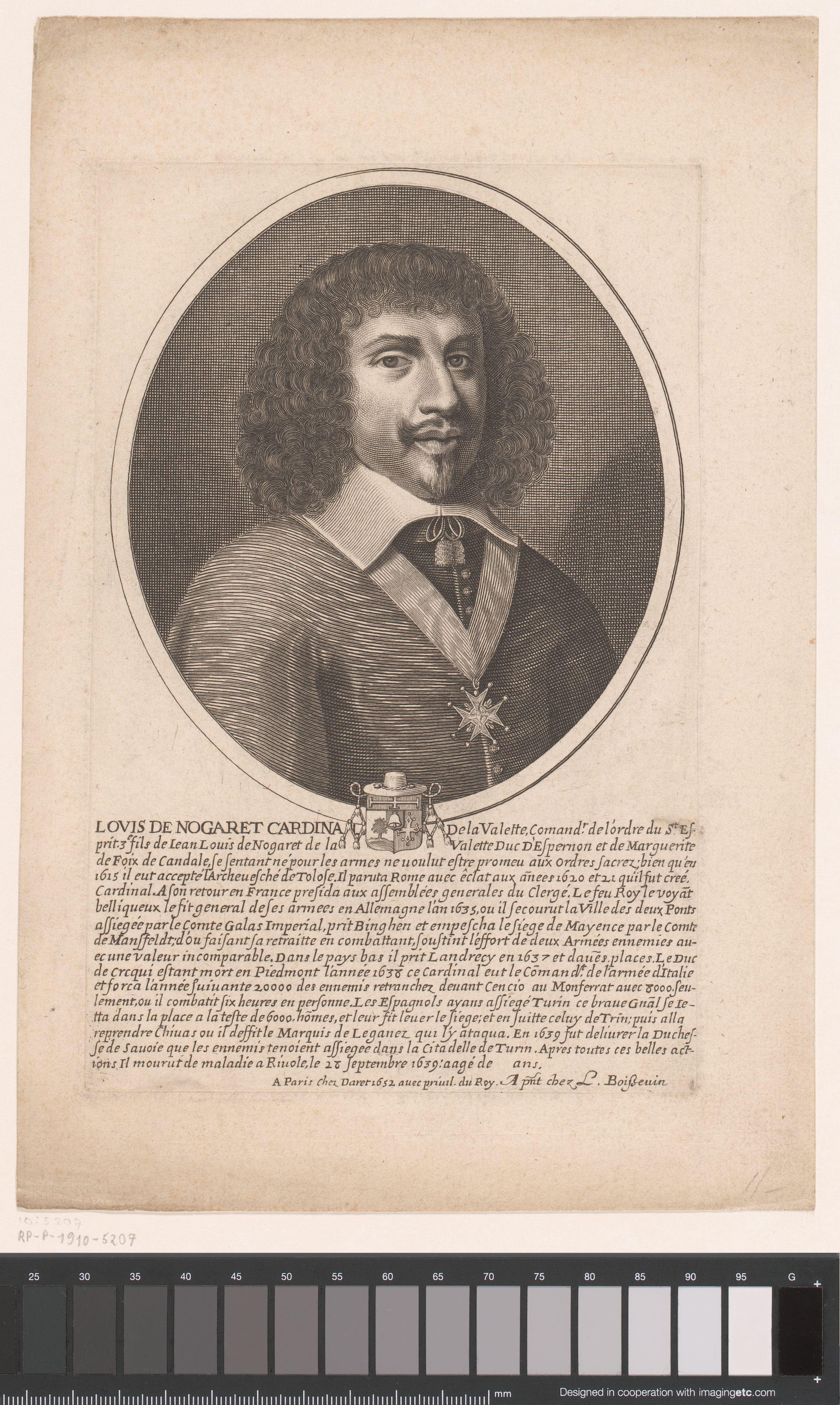 Portret van Louis de Nogaret de La Valette