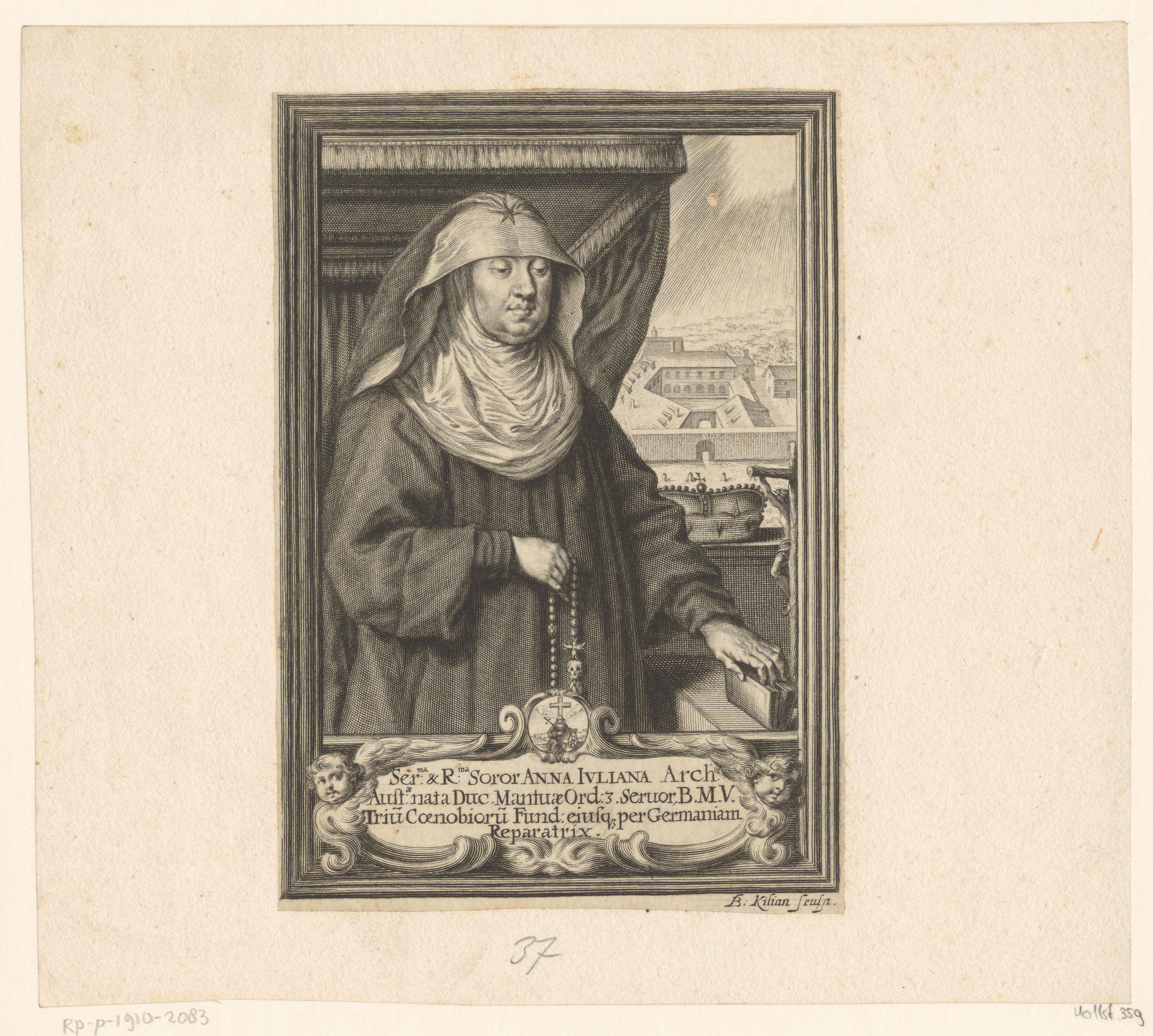 Portret van Anna Juliana Gonzaga