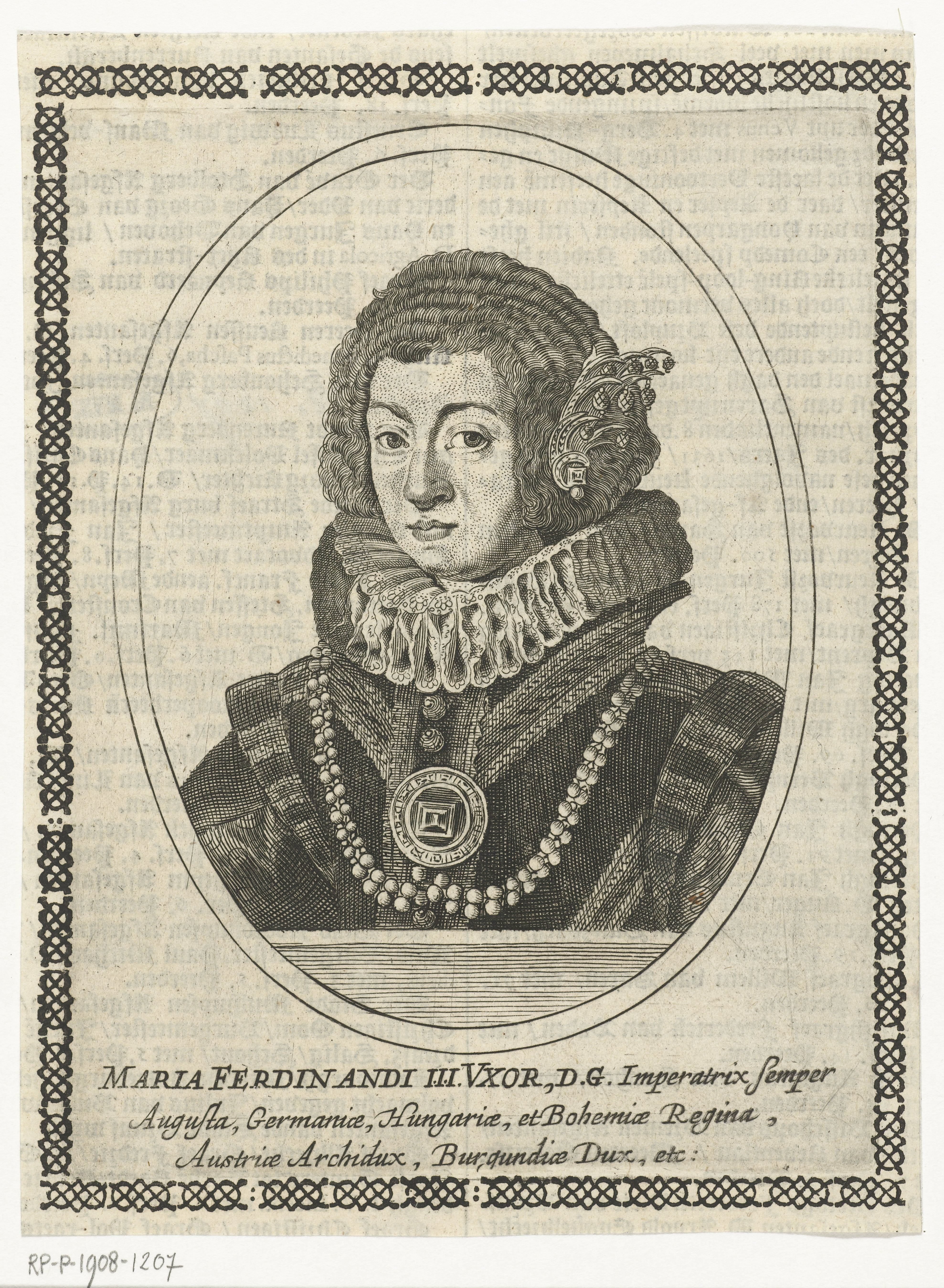 Portret van Maria Anna van Spanje
