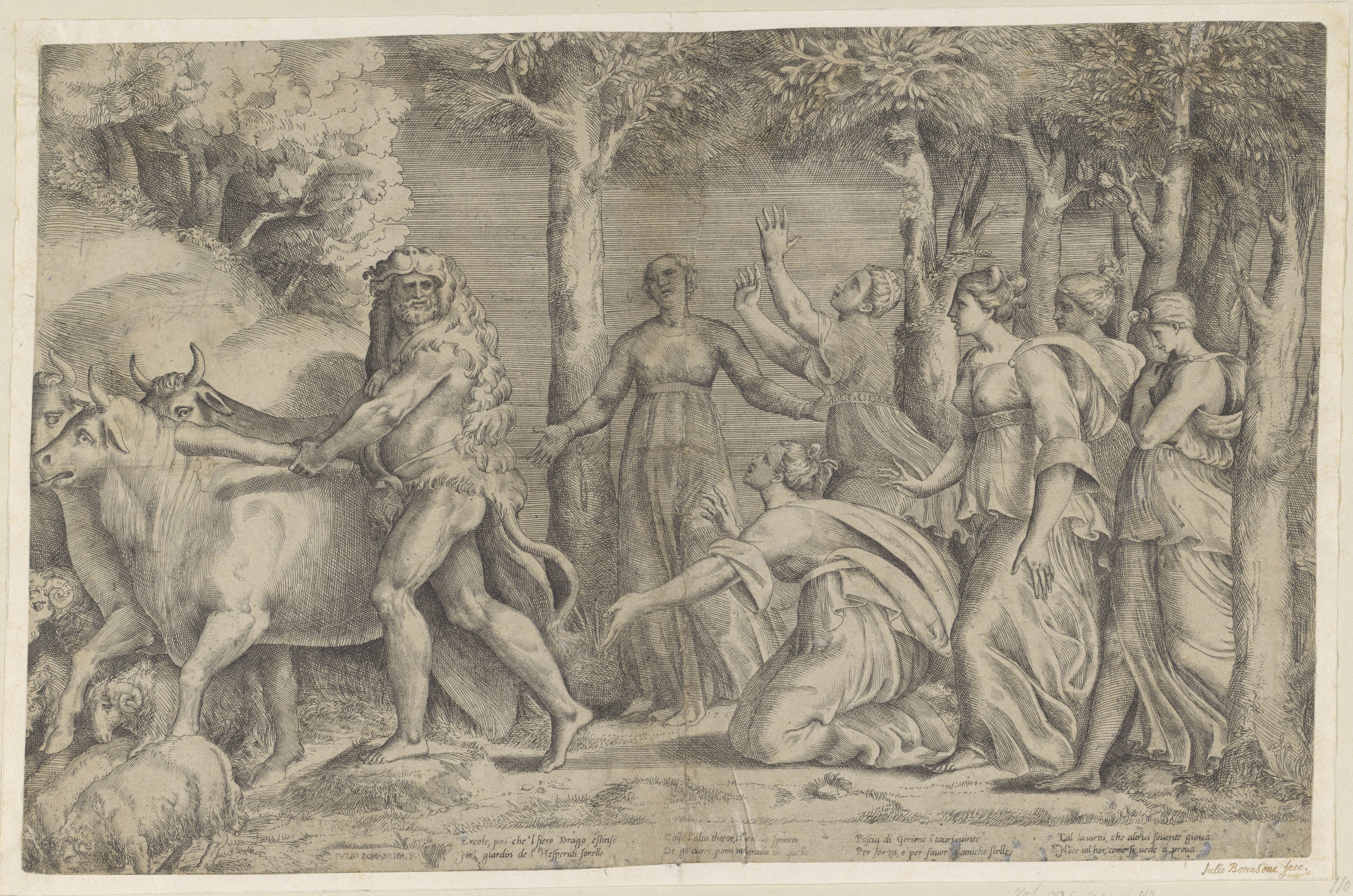 Hercules rooft de runderen van Geryon
