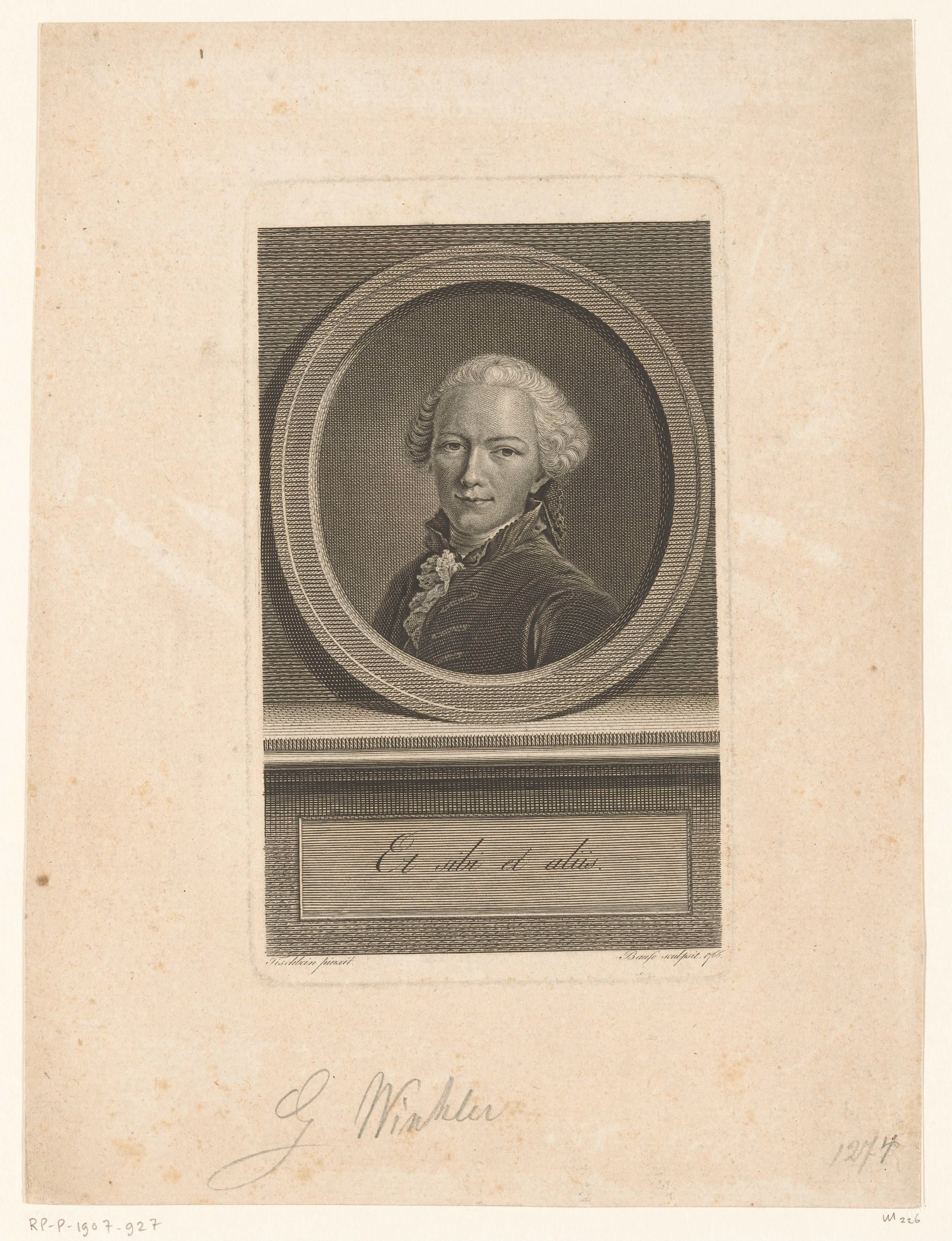 Portret van Gottfried Winckler