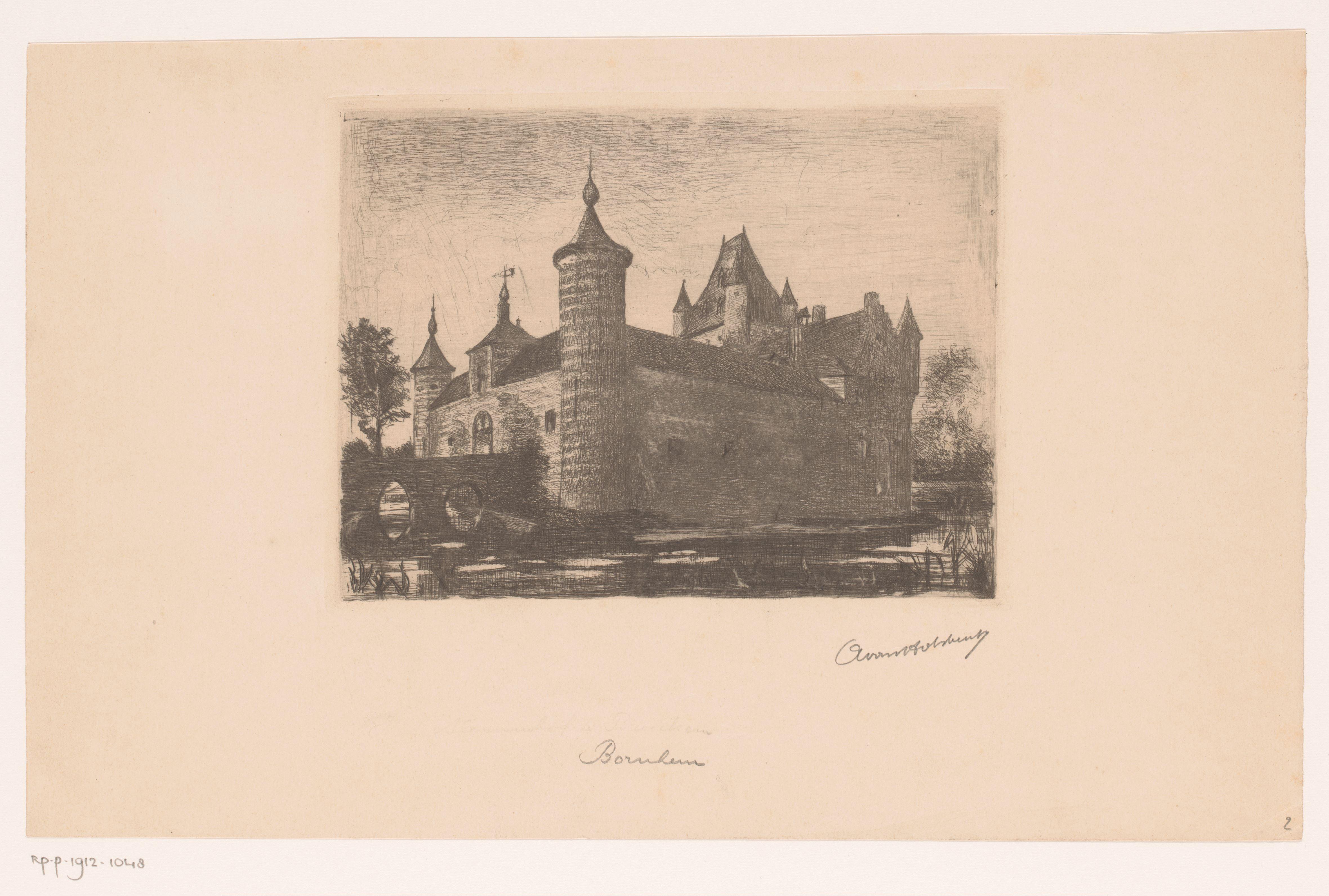 Gezicht op kasteel Bossenstein bij Broechem