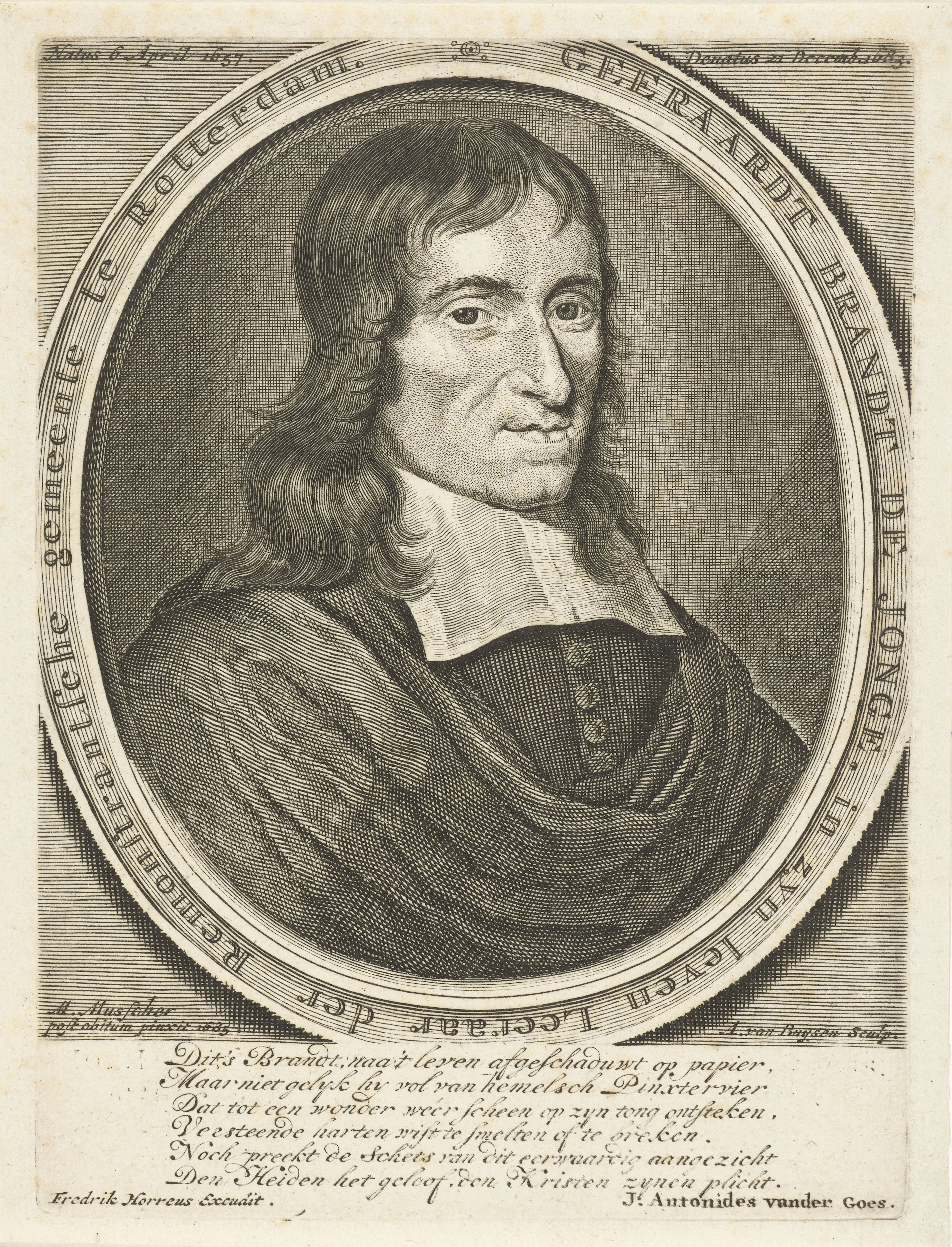 Portret van Gerard Brandt