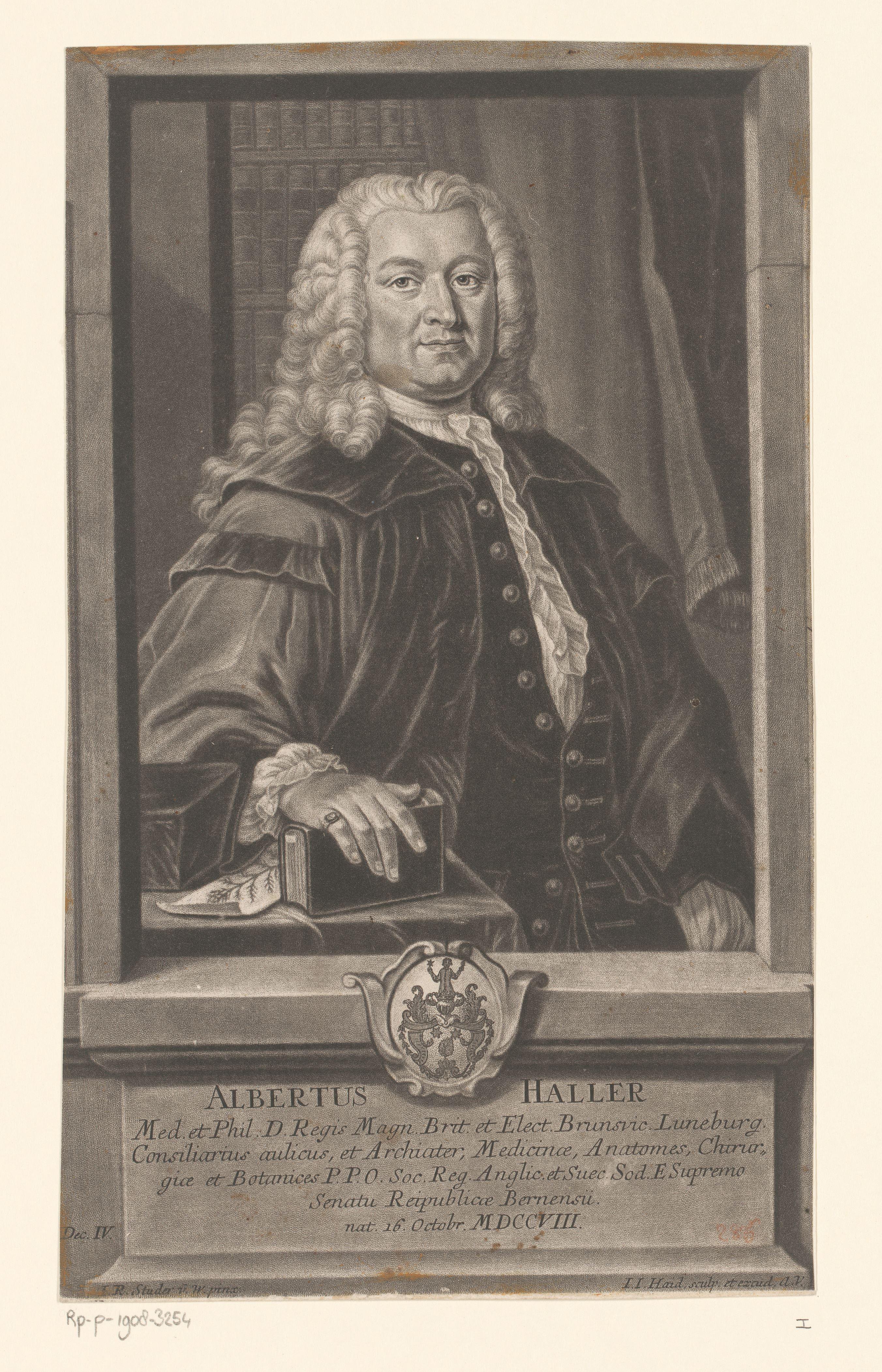Portret van Albrecht Haller