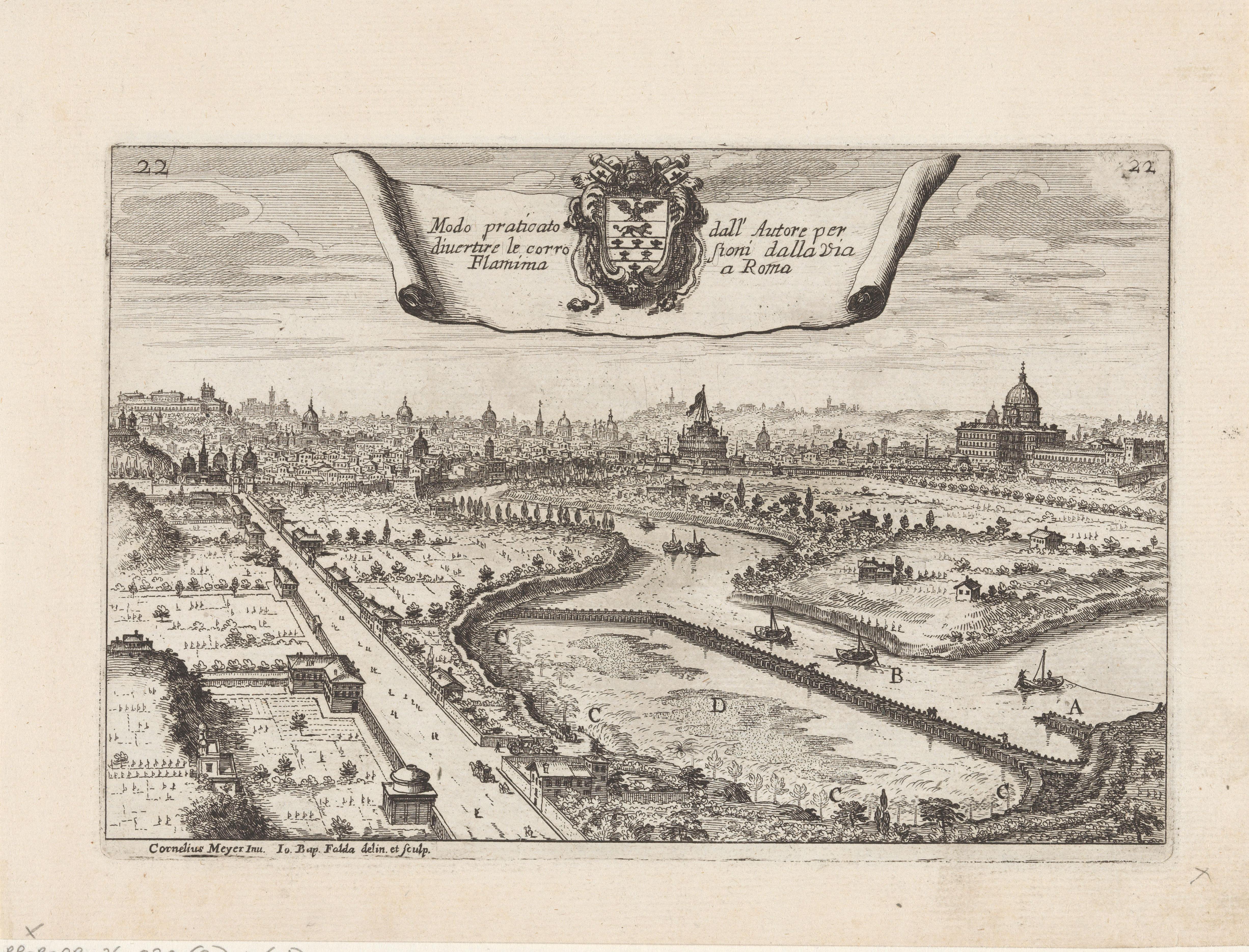 Gezicht op Rome