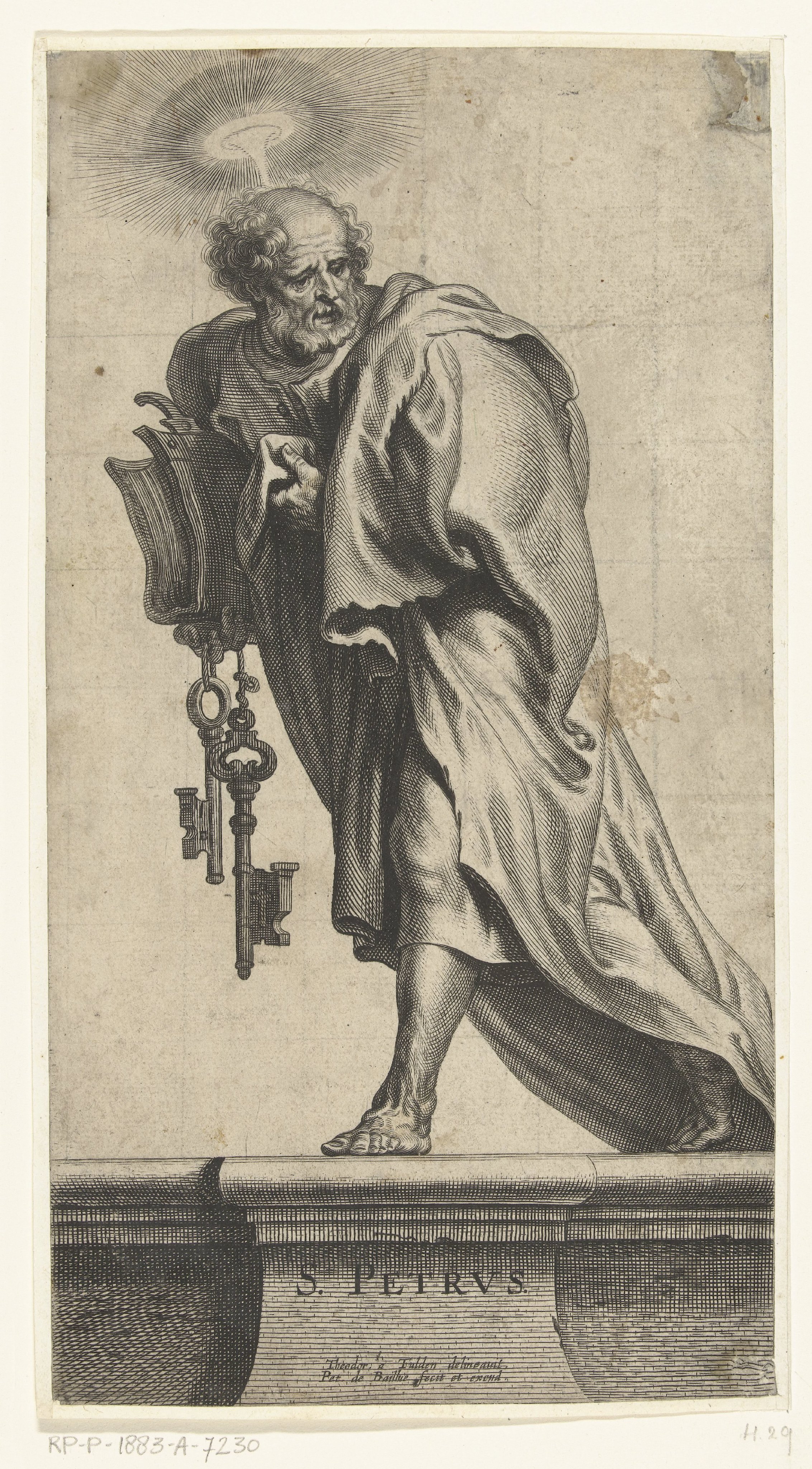 Apostel Petrus met sleutels en boek