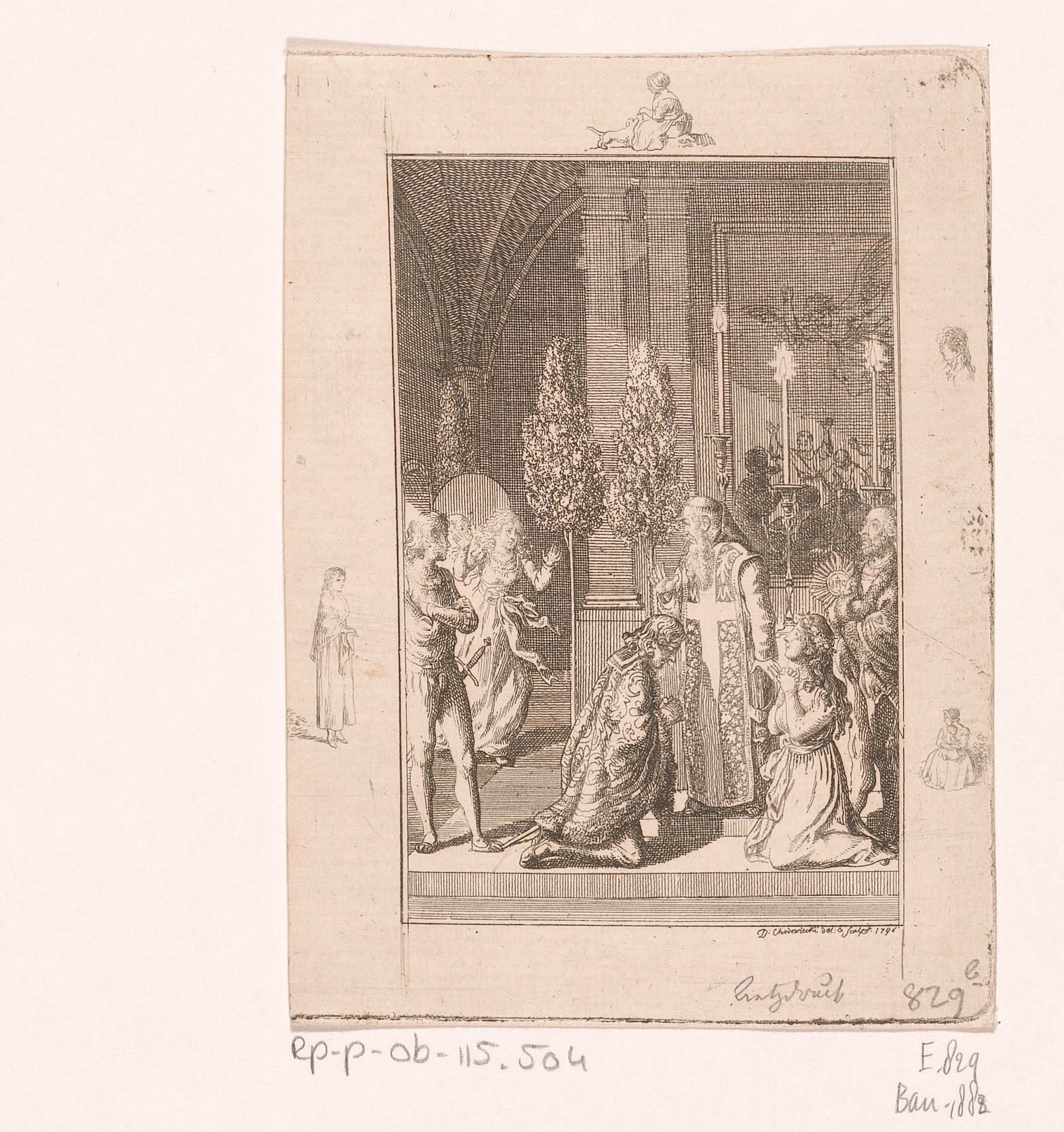 Agnes onderbreekt de huwelijksceremonie van Bertha en Egbert