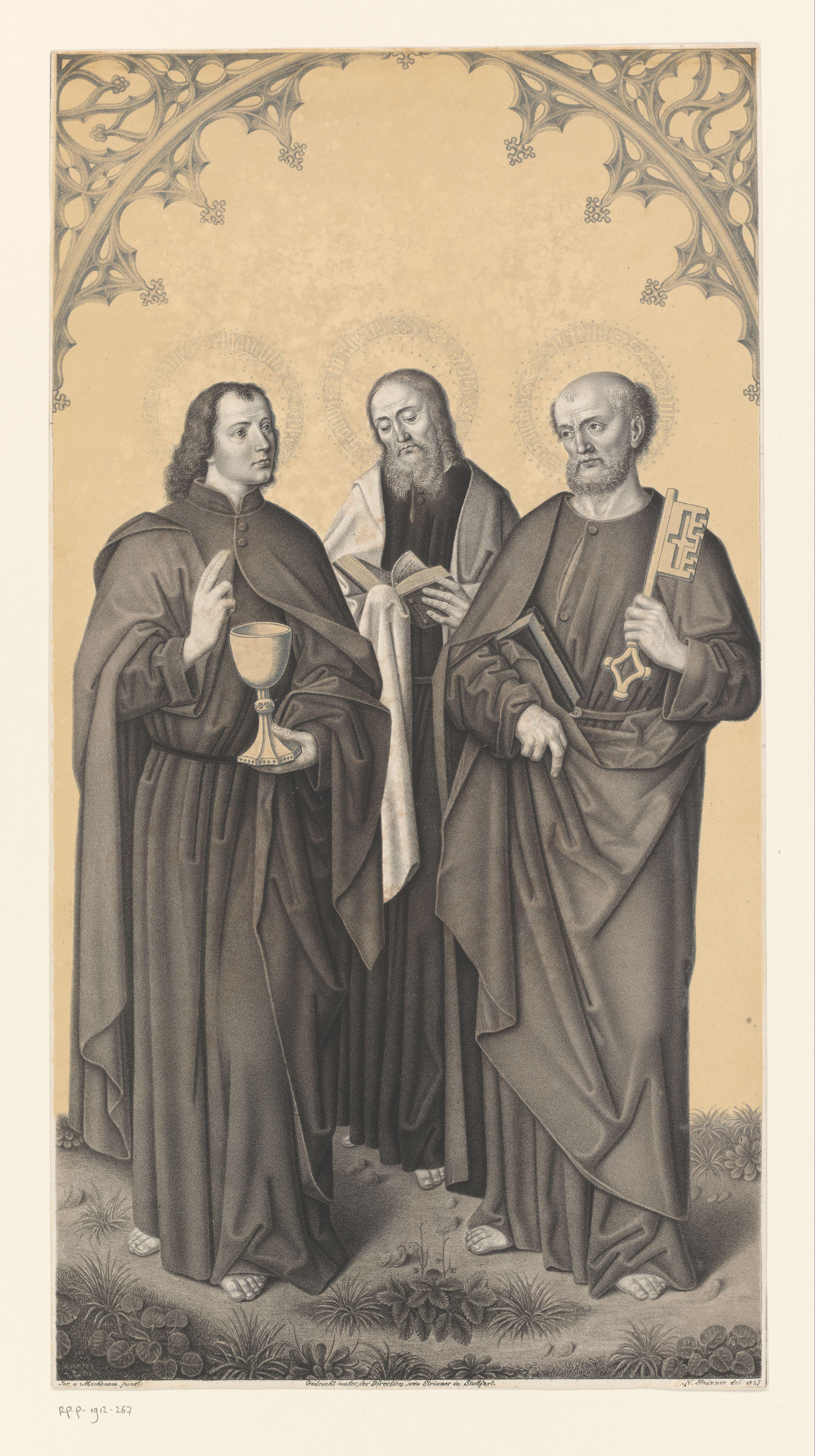 Heilige Johannes, Mattheus en Petrus