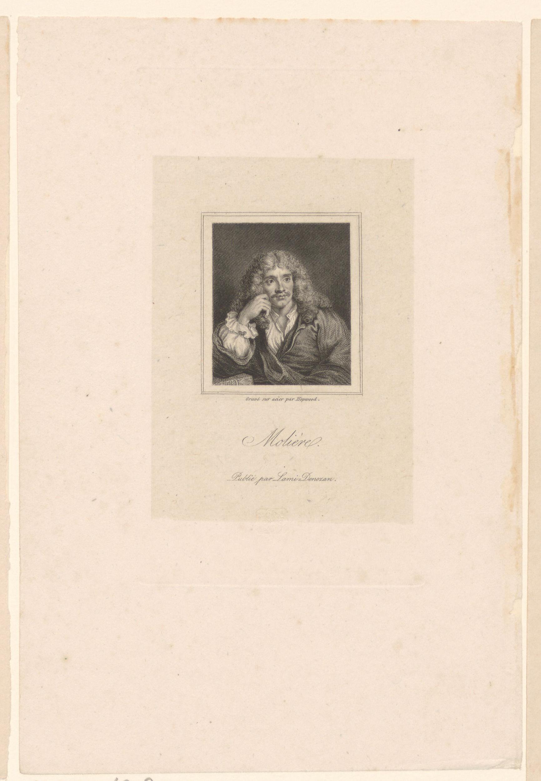 Portret van Jean-Baptiste Poquelin Molière