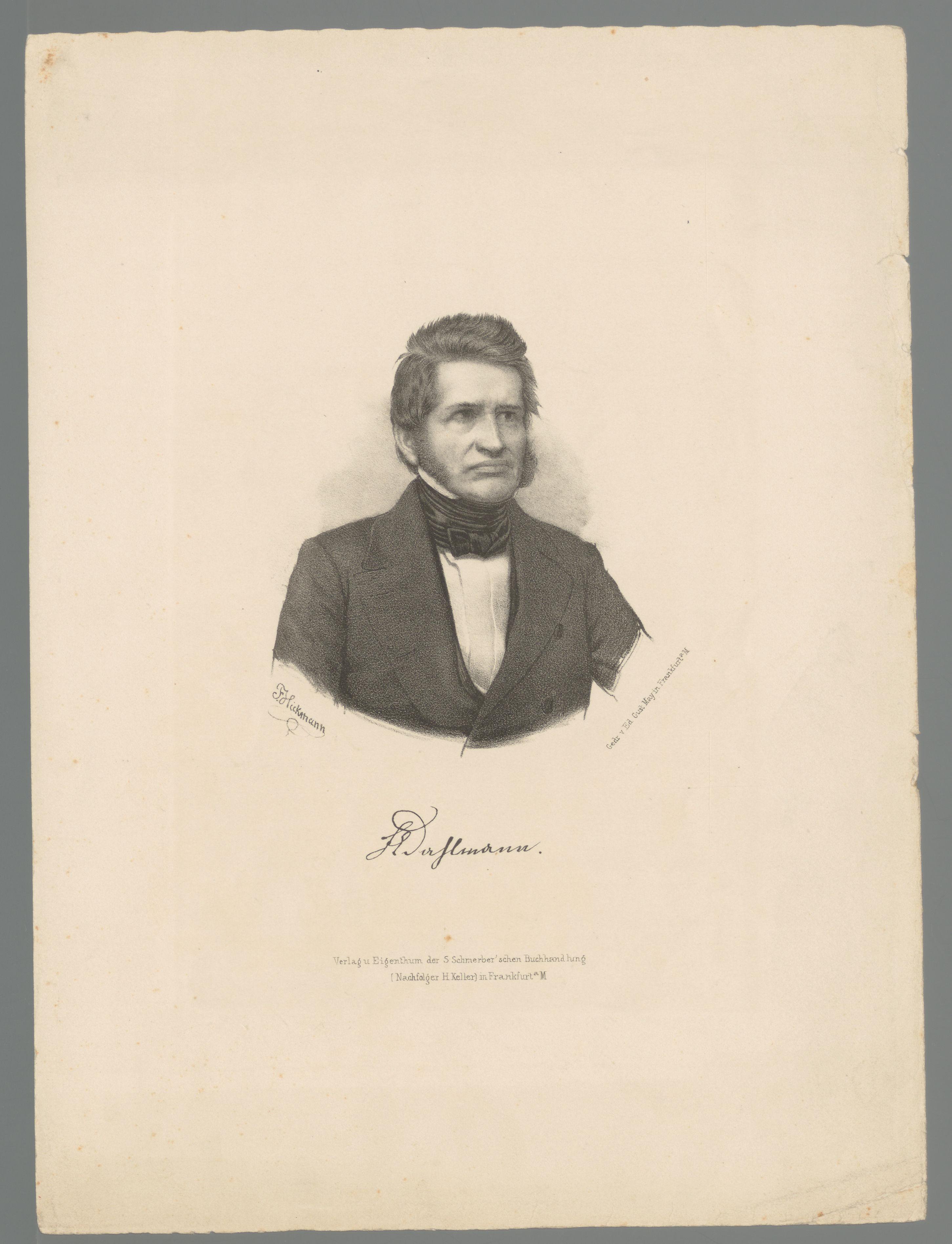 Portret van Friedrich Christoph Dahlmann