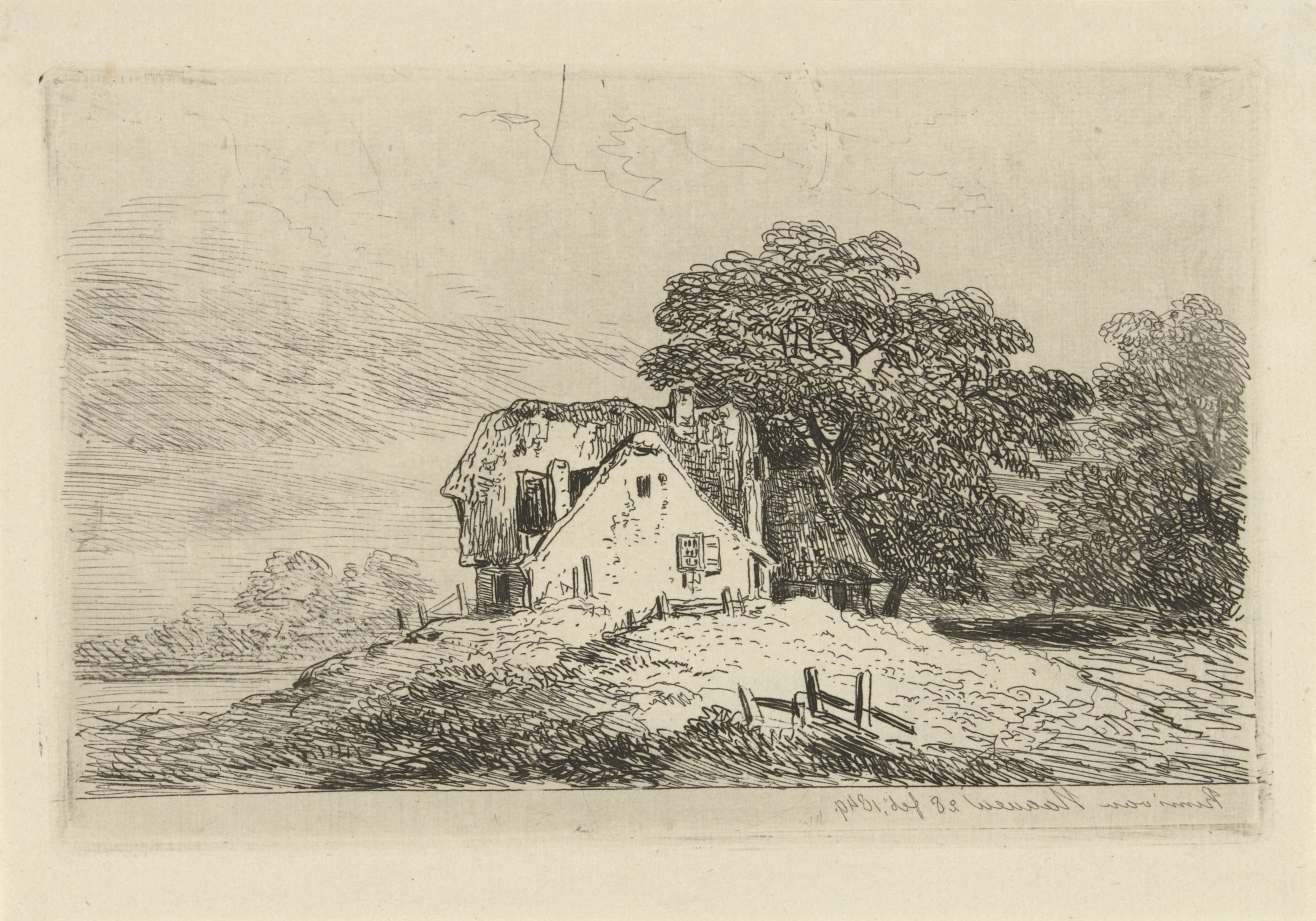 Huizen op een heuvel