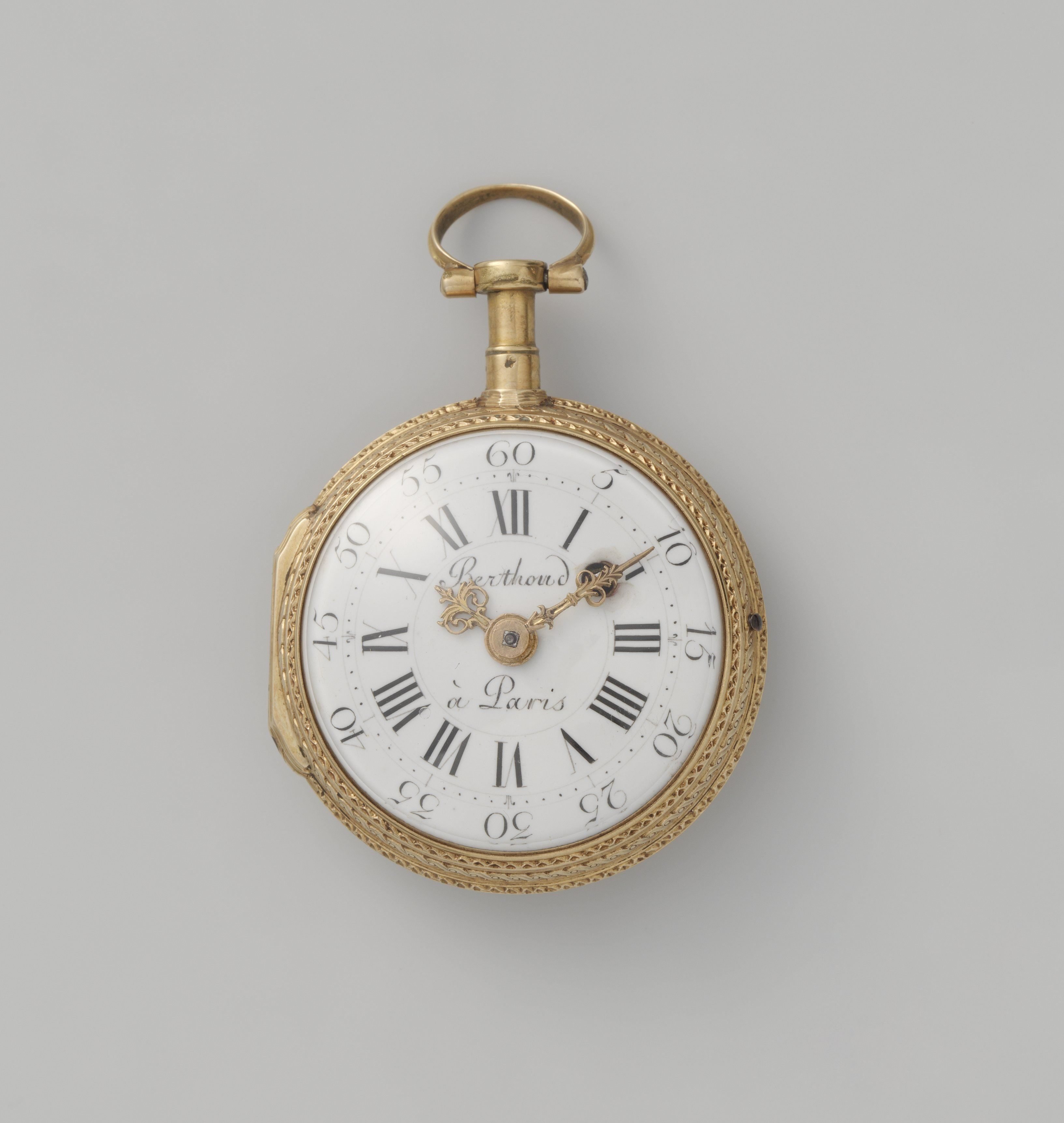 Horloge met fossielen