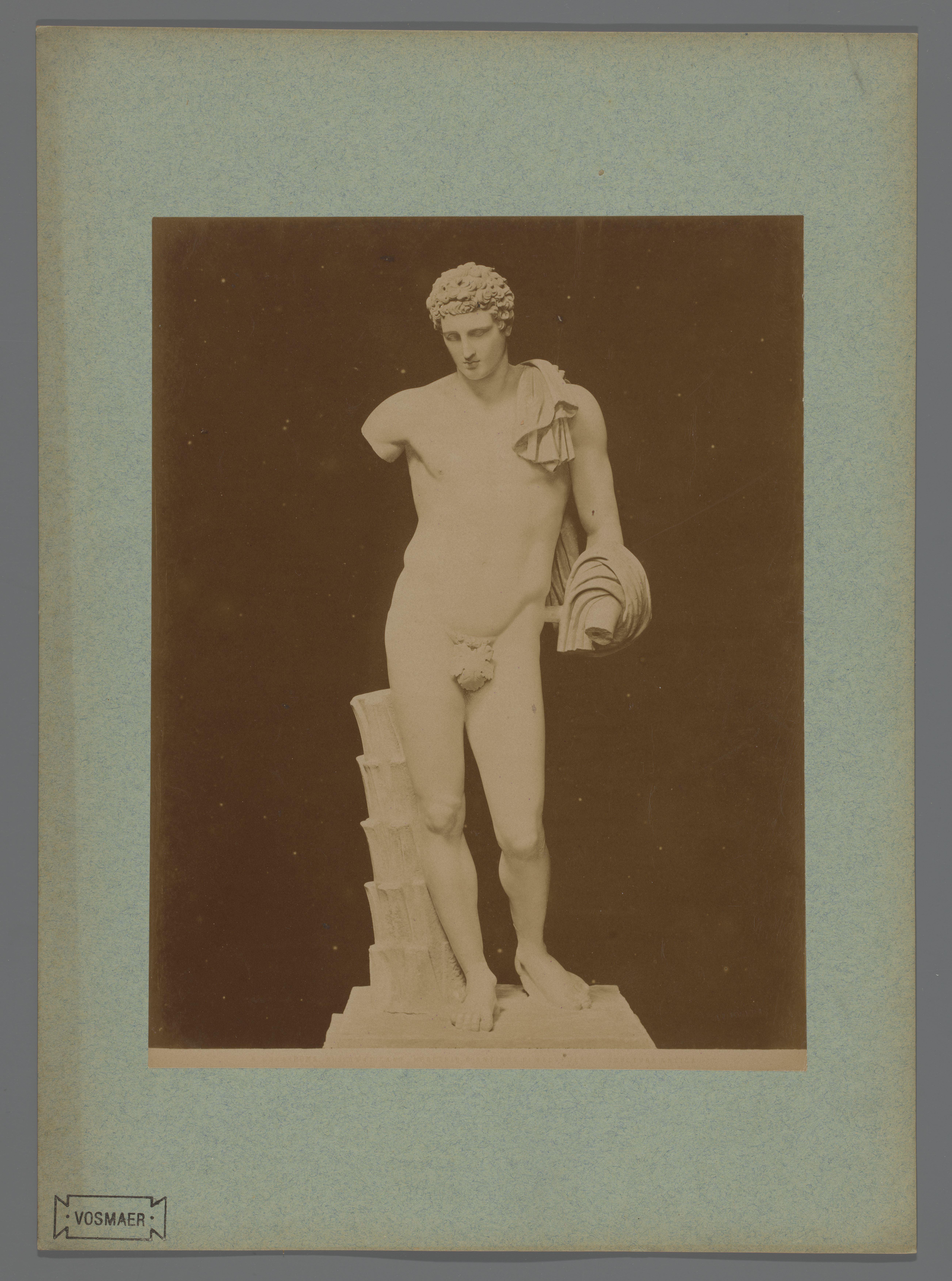 Sculptuur van Hermes van Belvedere in de Vaticaanse Musea, Italië