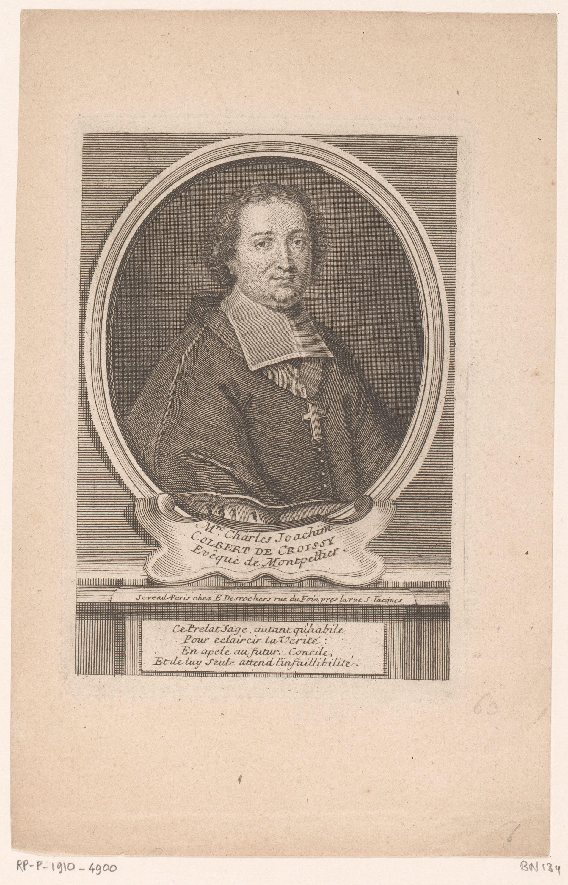 Portret van Charles-Joachim Colbert de Croissy
