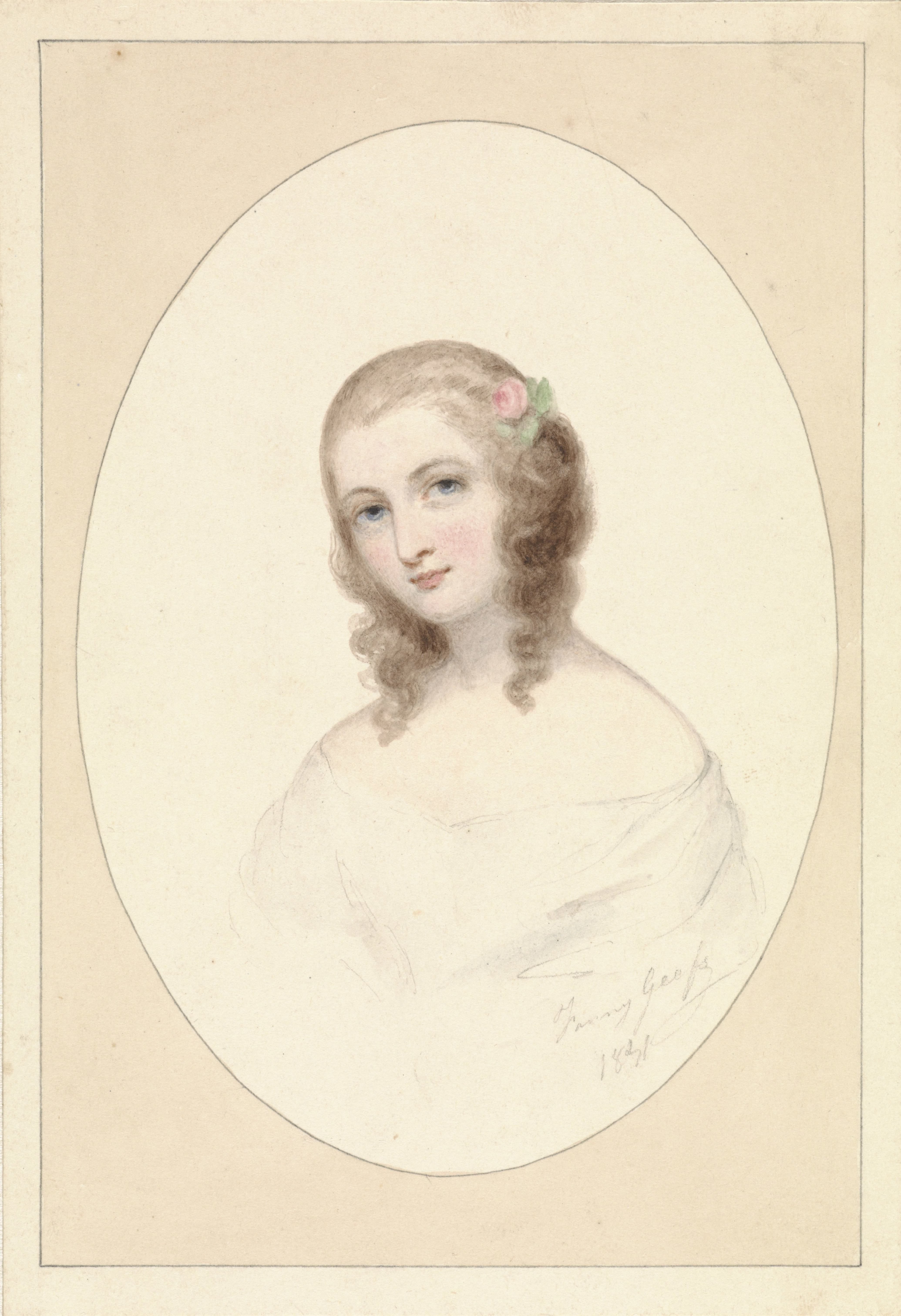 Zelfportret van Fanny Geefs-Corr