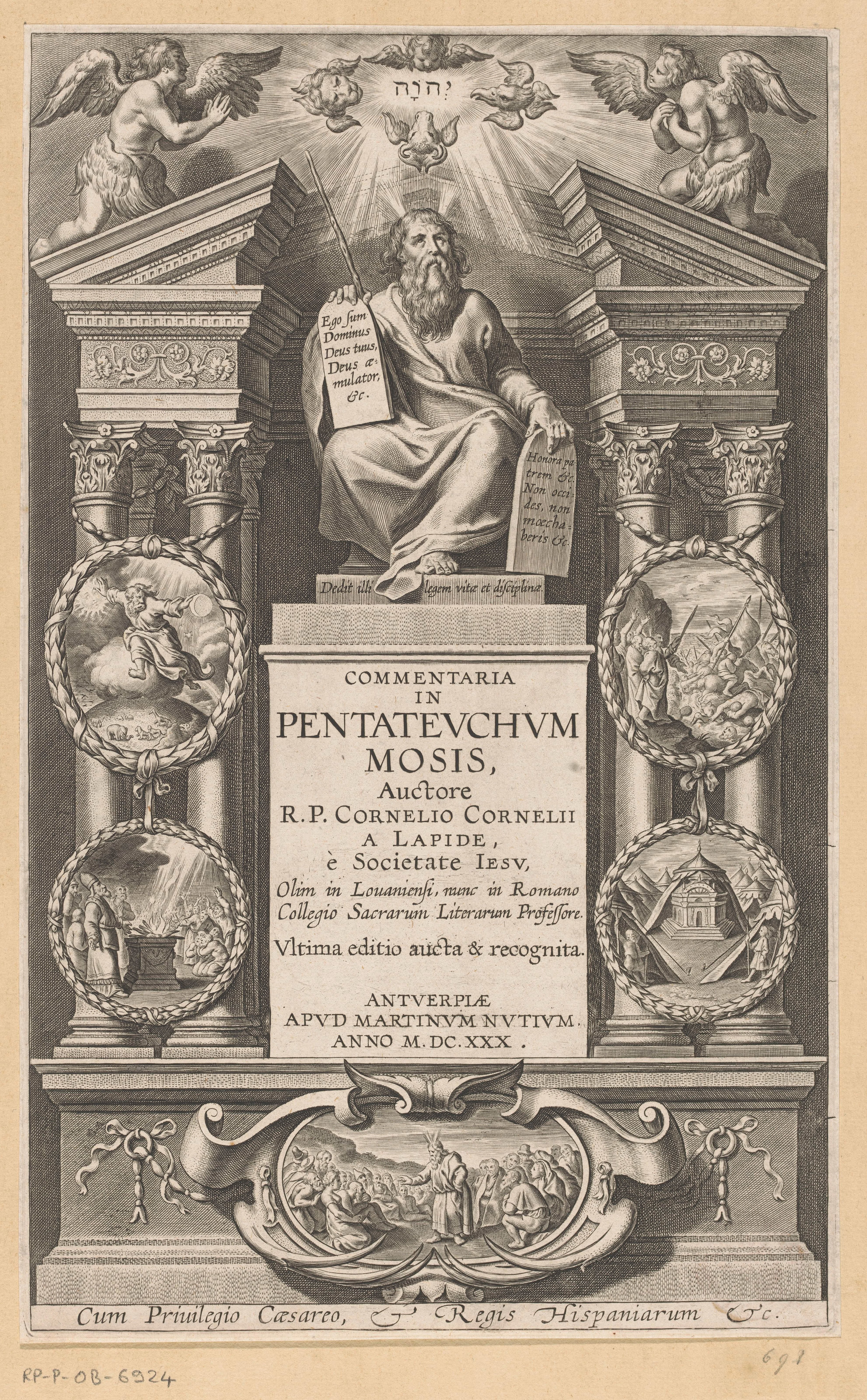 Mozes en vijf scènes uit de Pentateuch