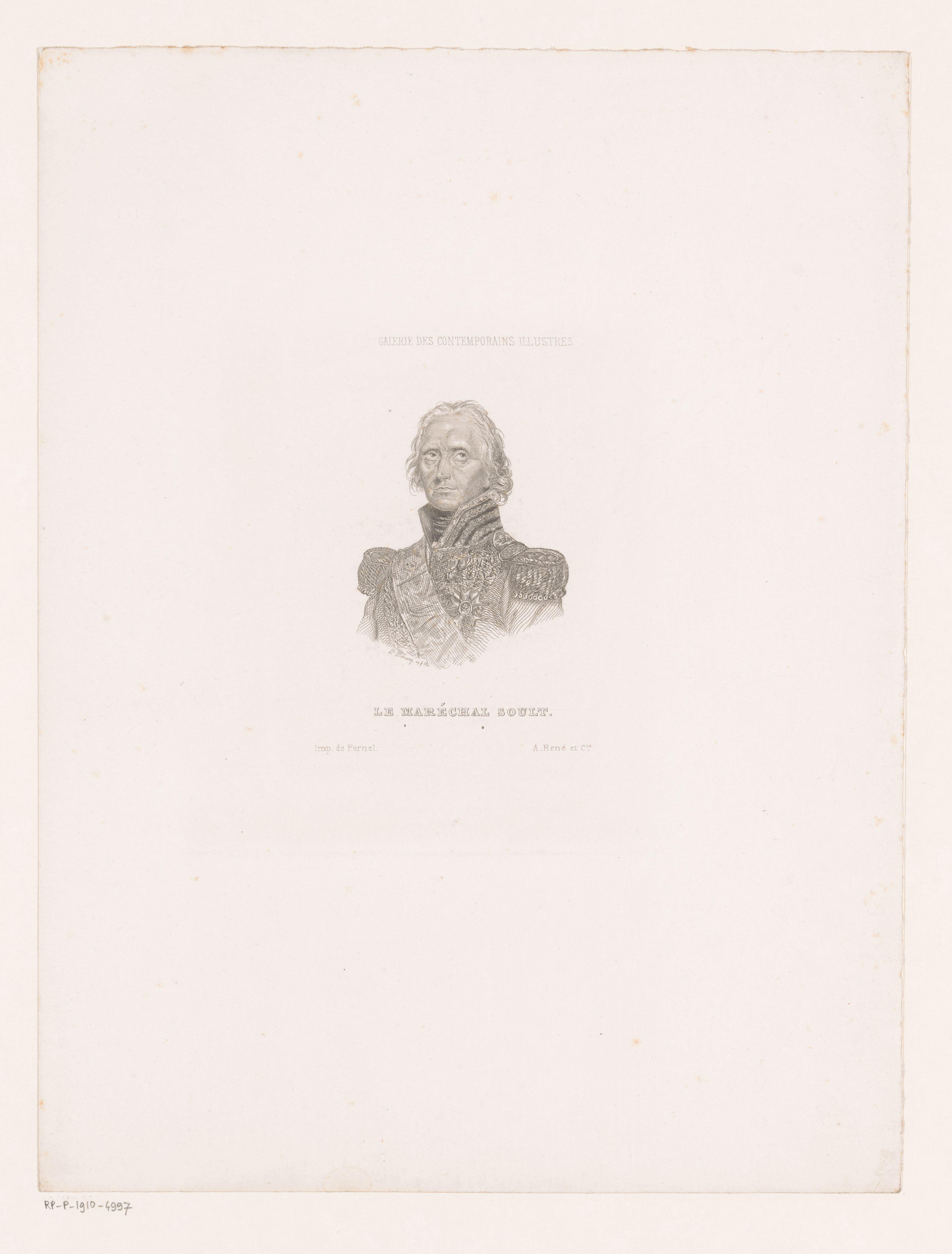 Portret van Nicolas Jean-de-Dieu Soult, hertog van Dalmatië