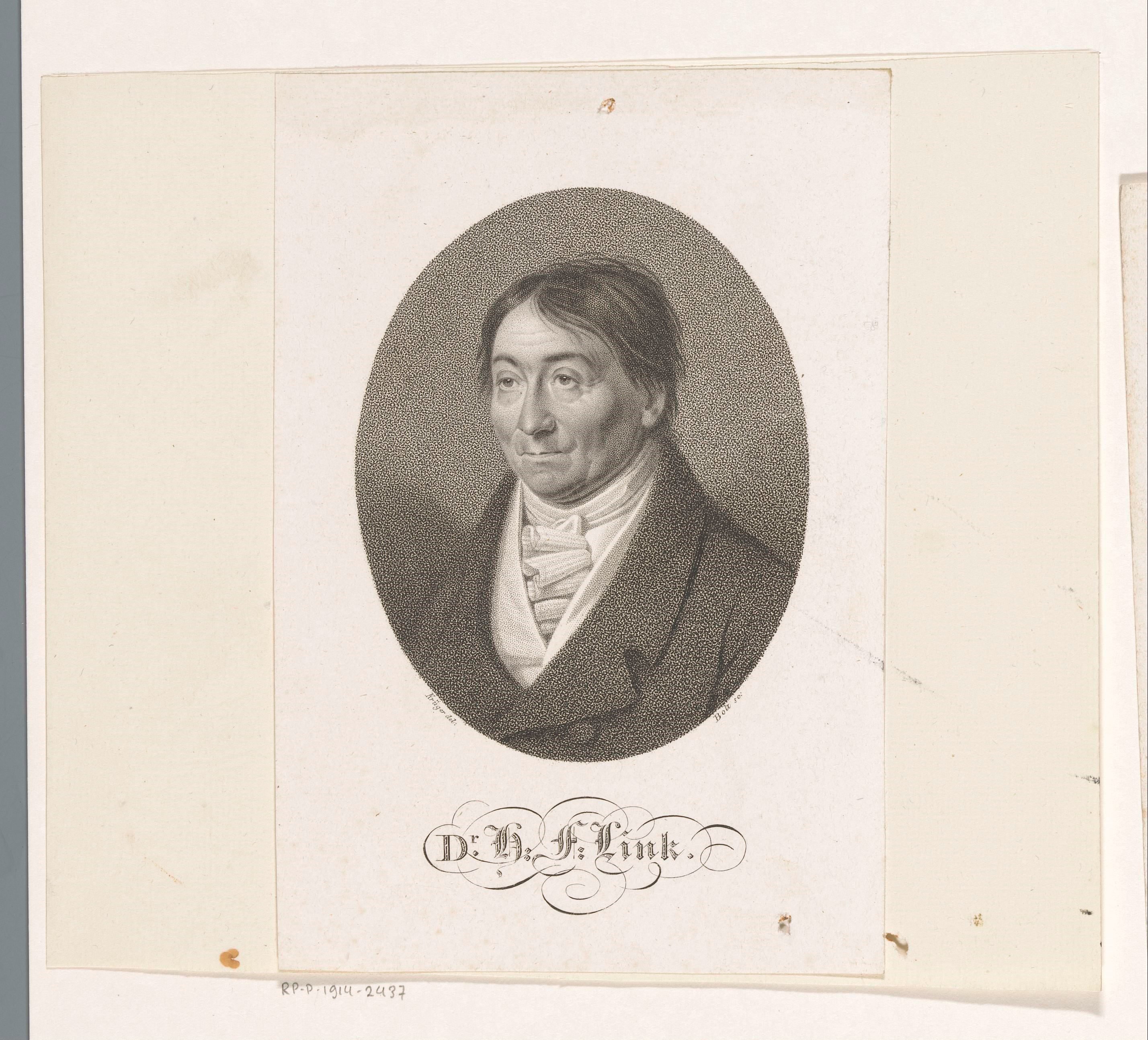 Portret van Heinrich Friedrich Link
