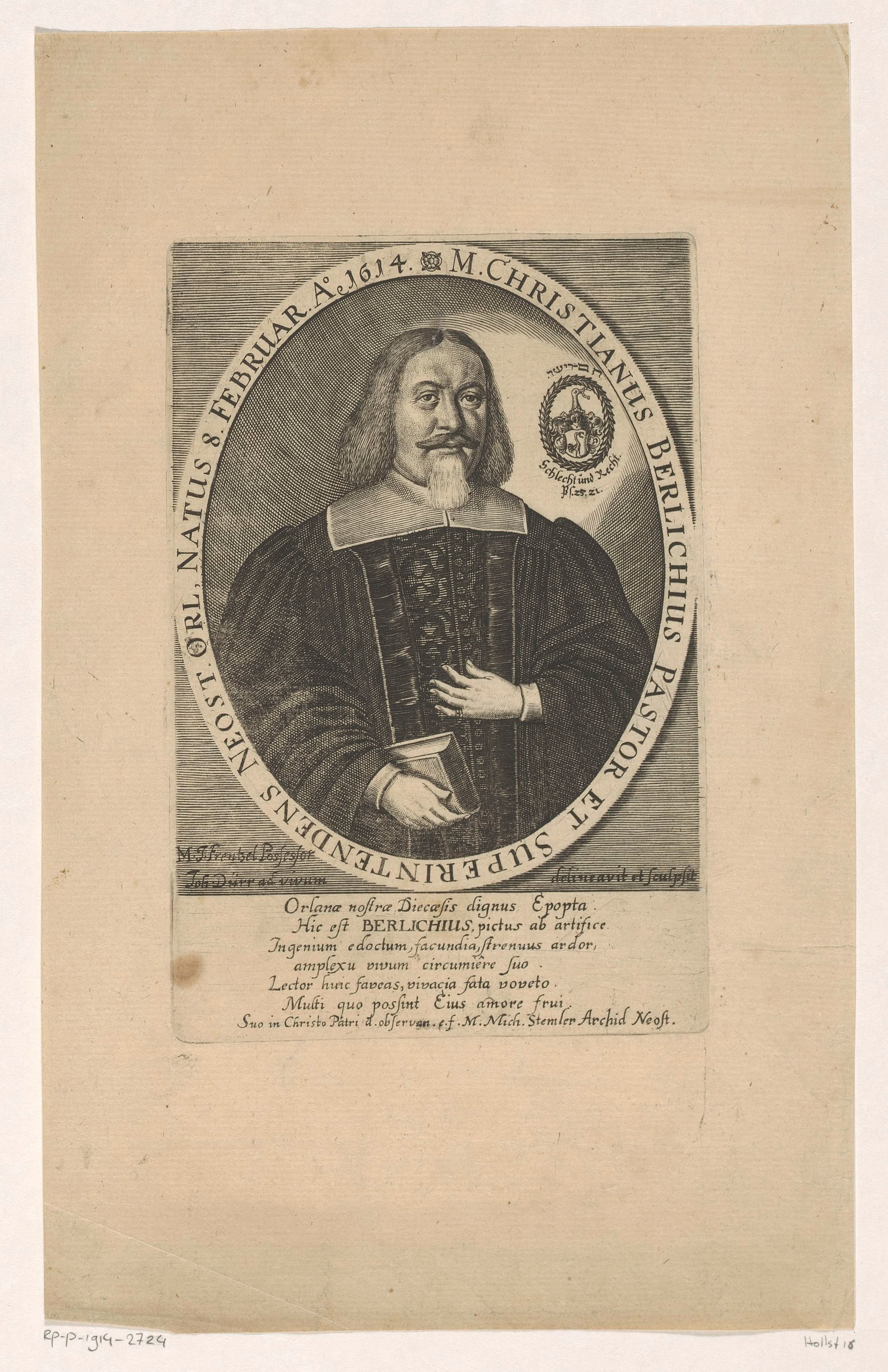Portret van Christian Berlich