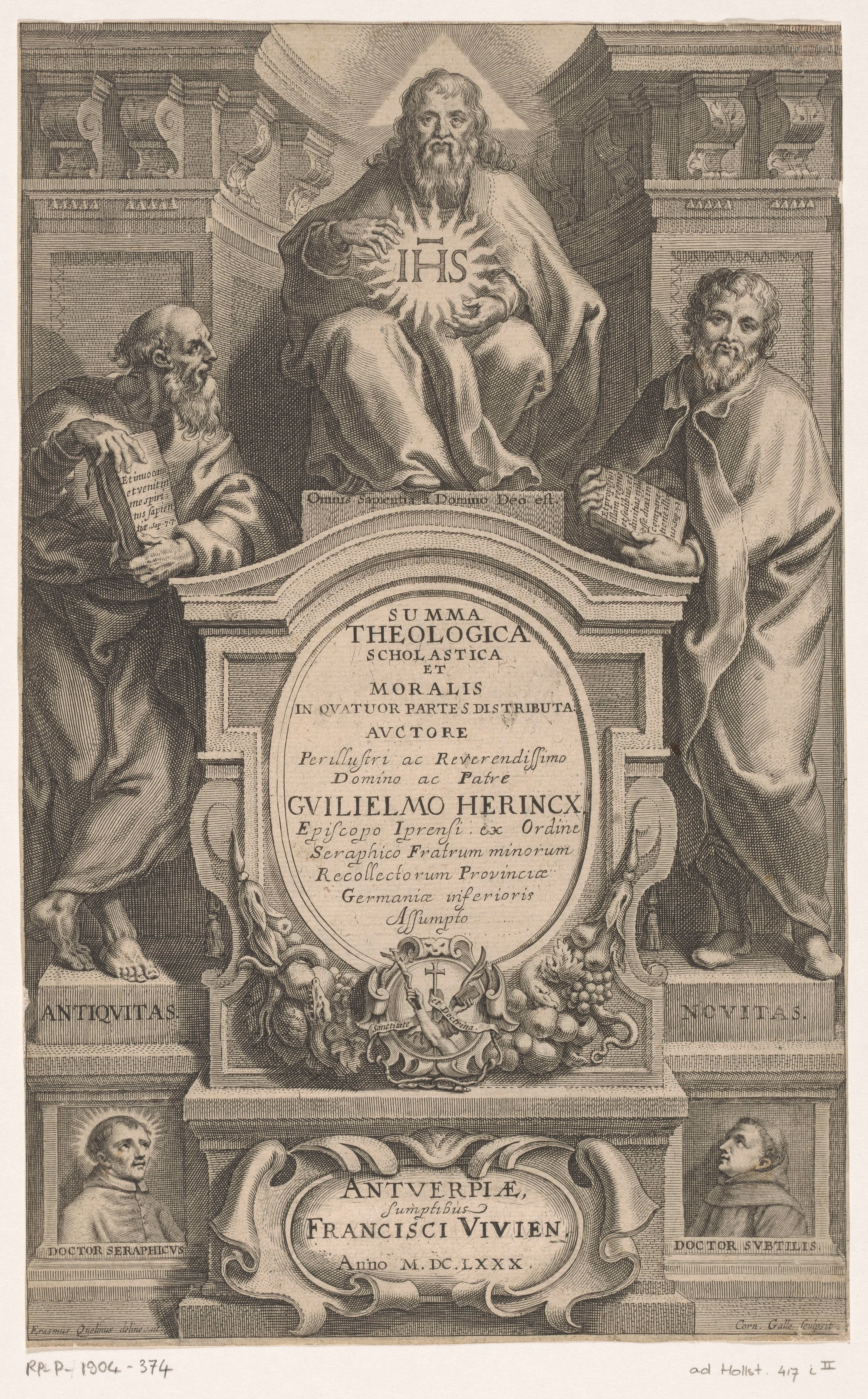 Christus met Antiquitas en Novitas