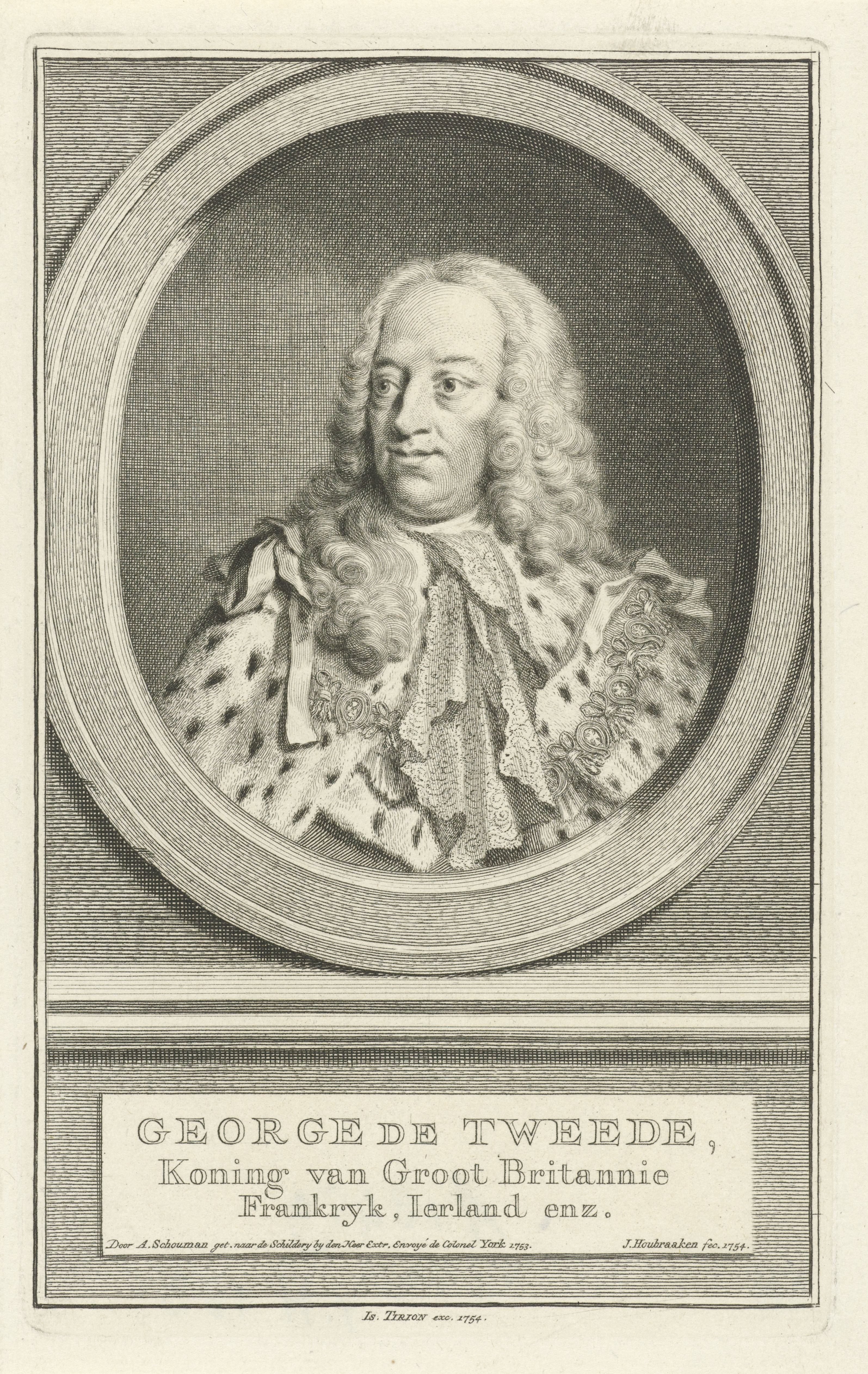 Portret van George II Augustus, koning van Engeland