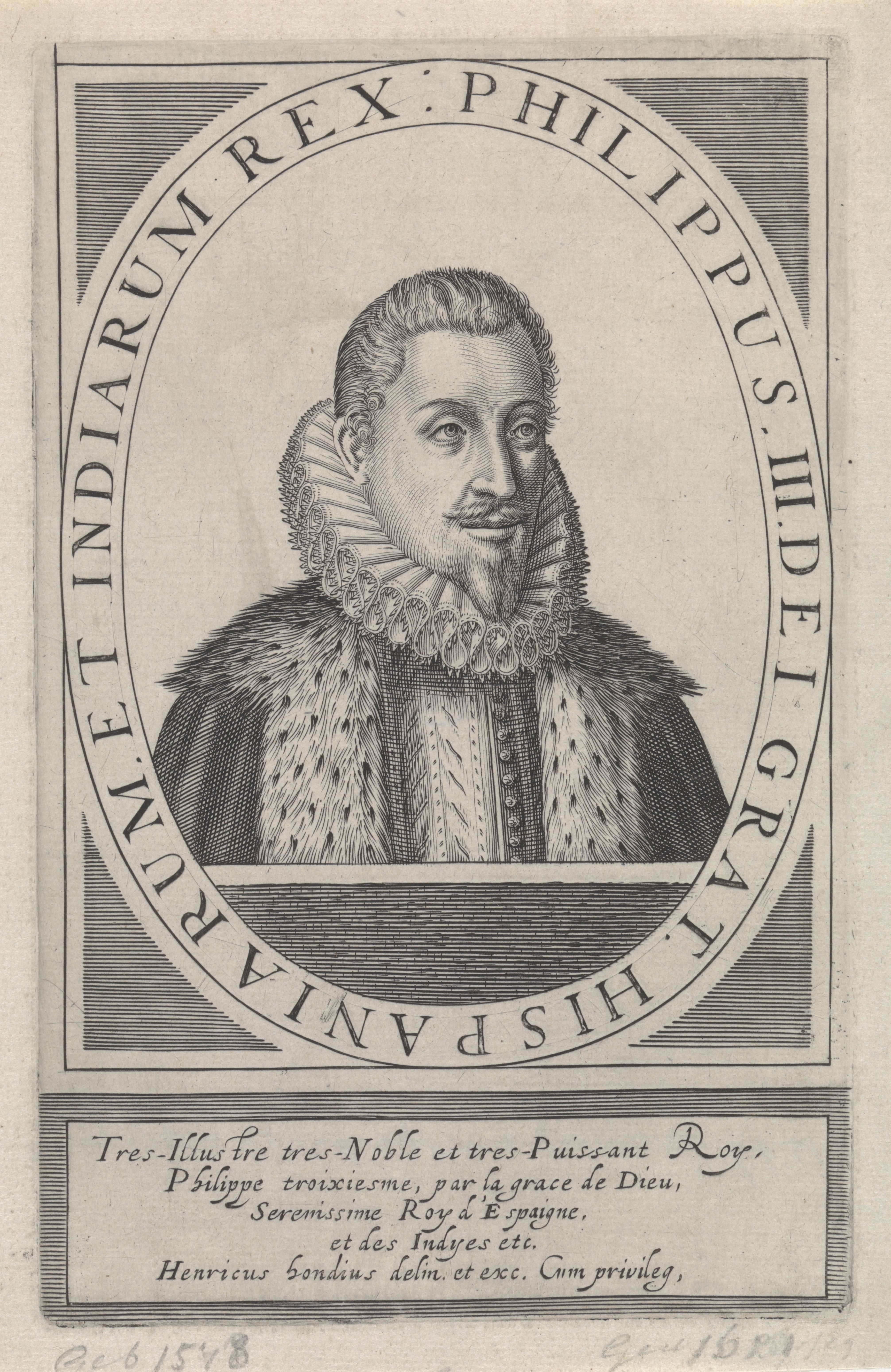 Portret van Filips III, koning van Spanje