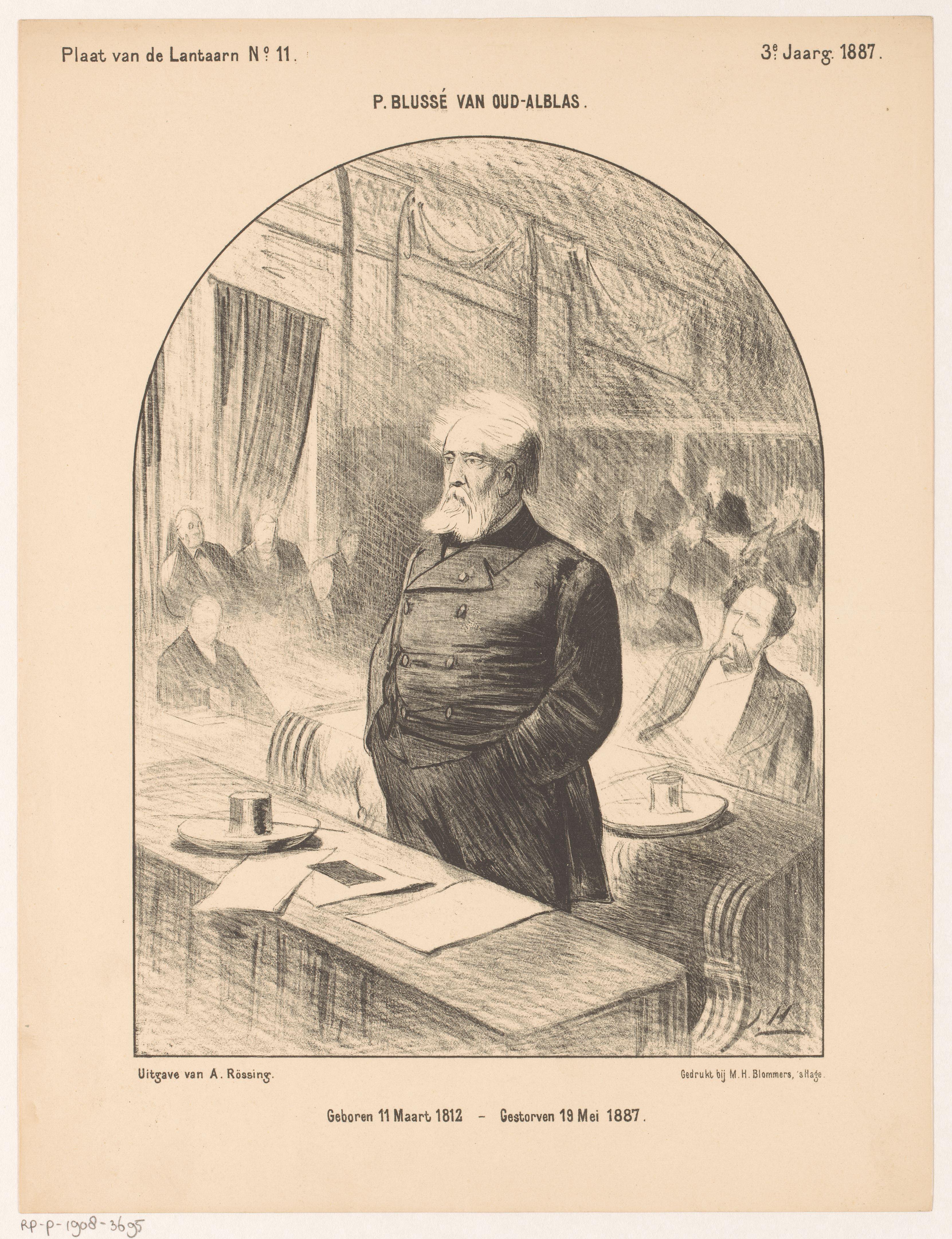 Portret van Pieter Blussé van Oud-Alblas