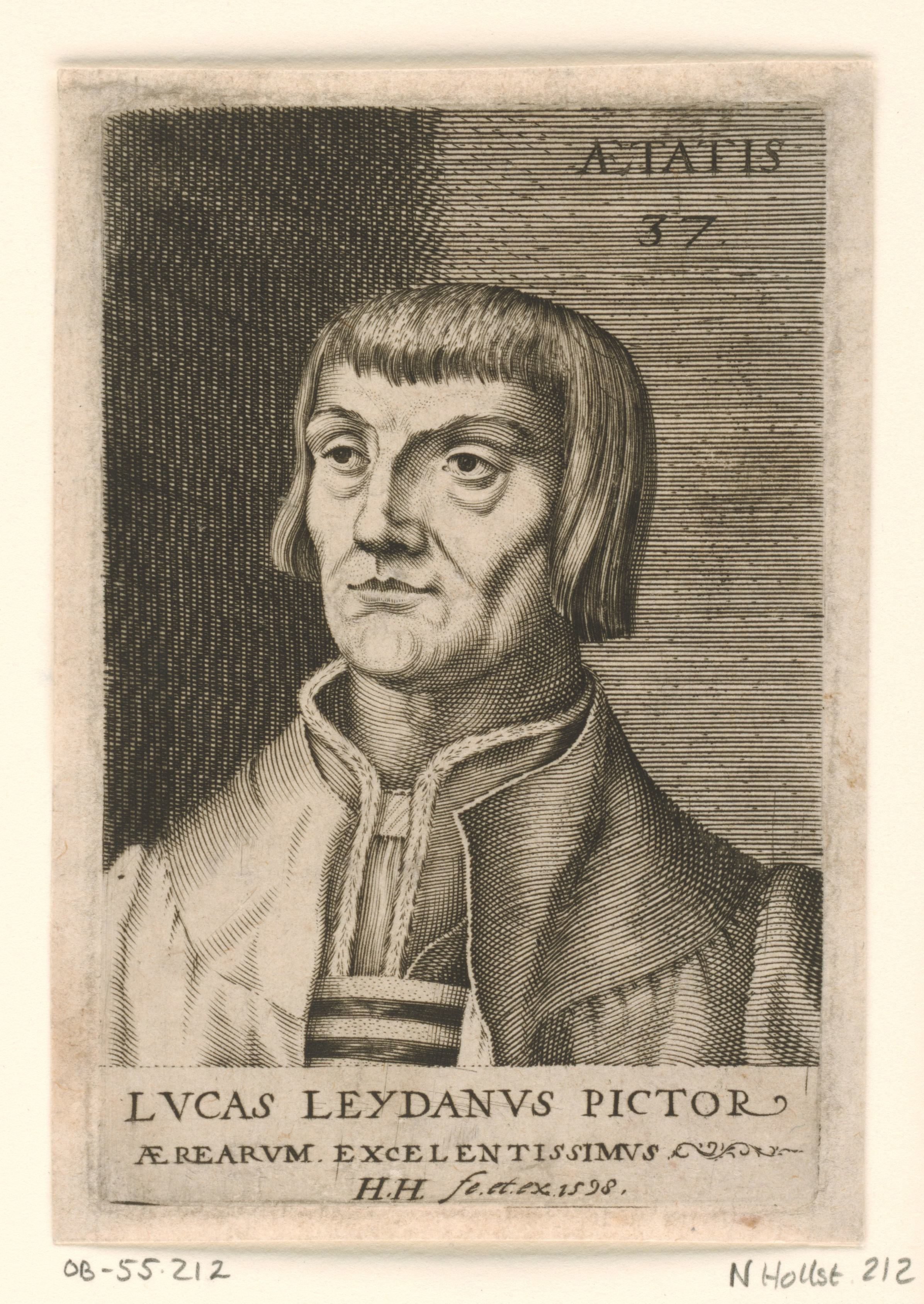 Portret van Lucas van Leyden