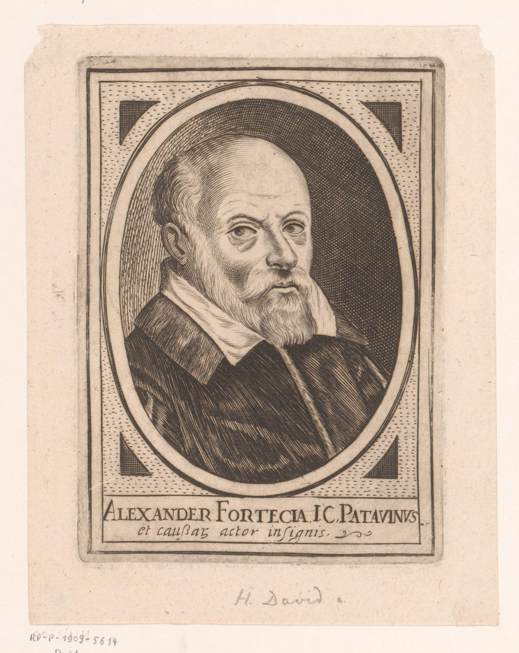 Portret van Alessandro Fortecia