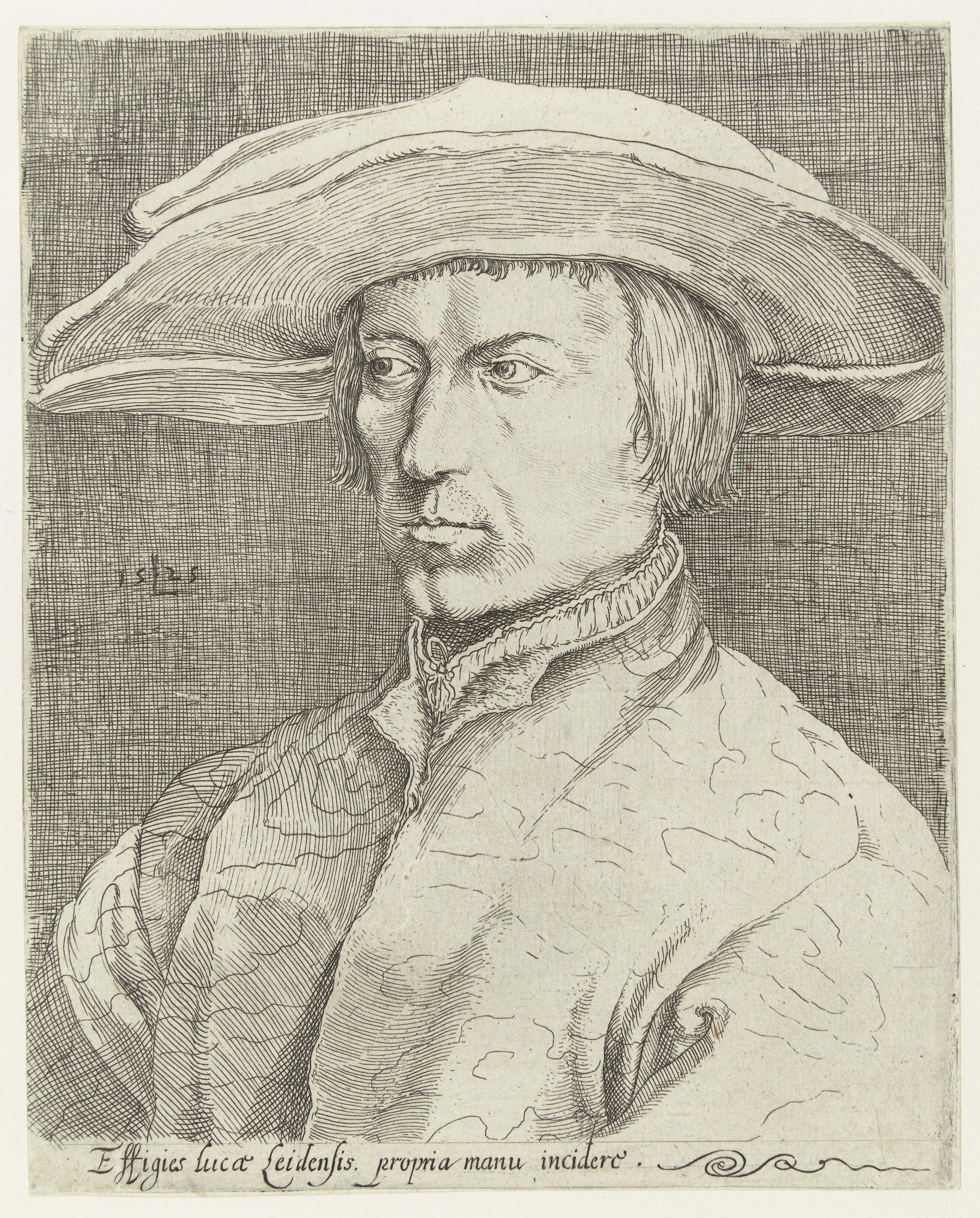 Het zogenaamde zelfportret van Lucas van Leyden
