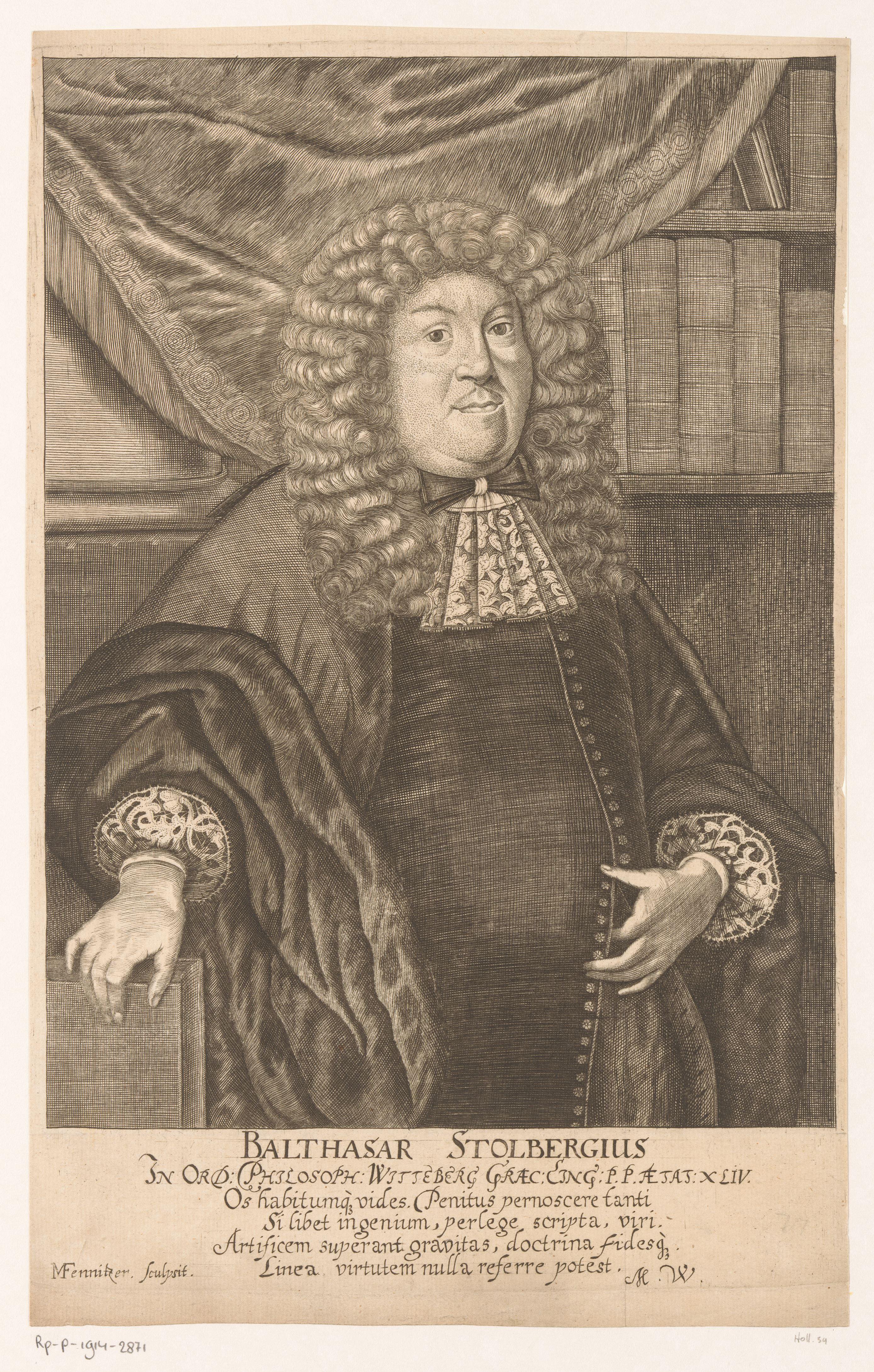 Portret van Balthasar Stolberg op 44-jarige leeftijd