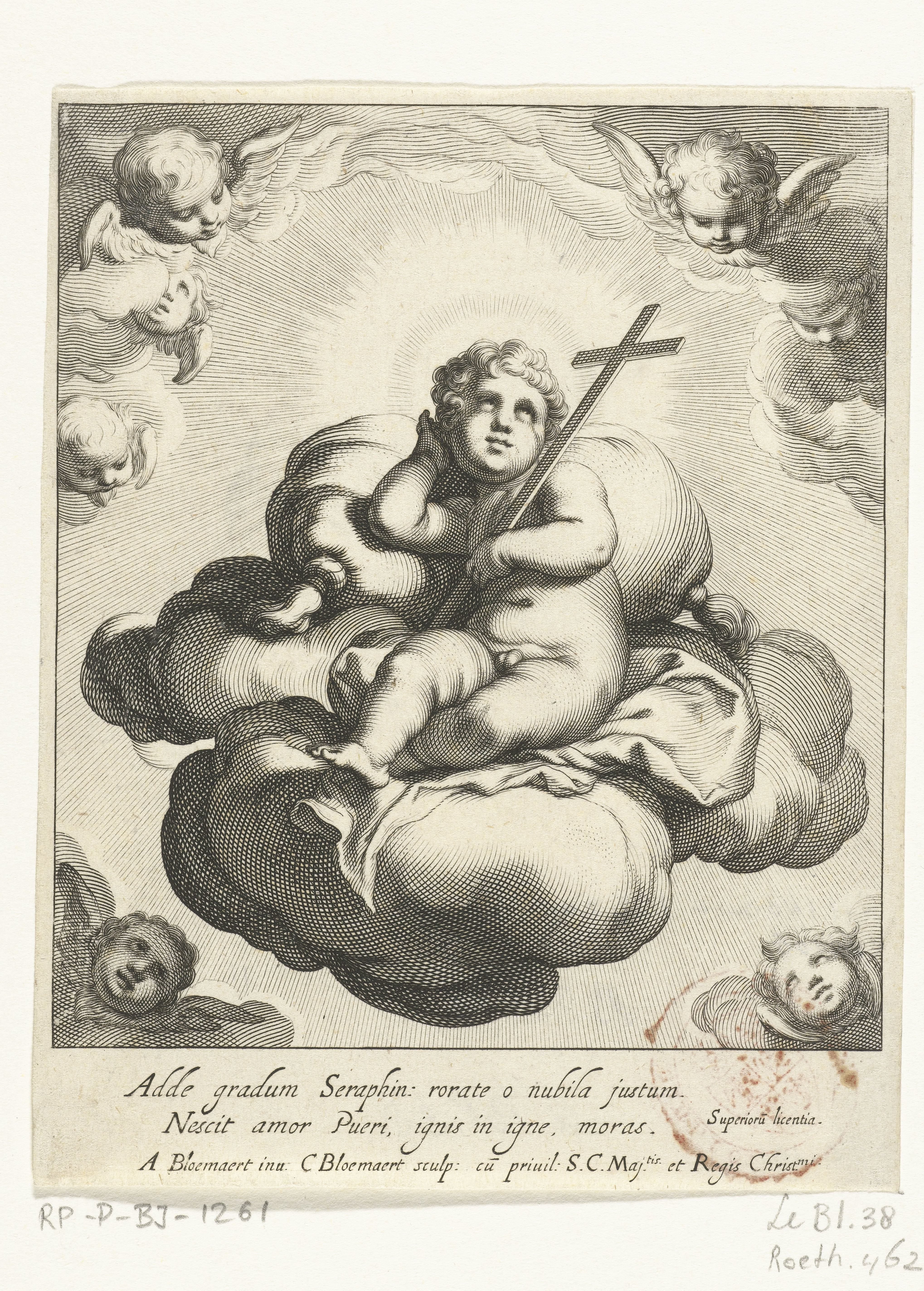 Christuskind in de wolken