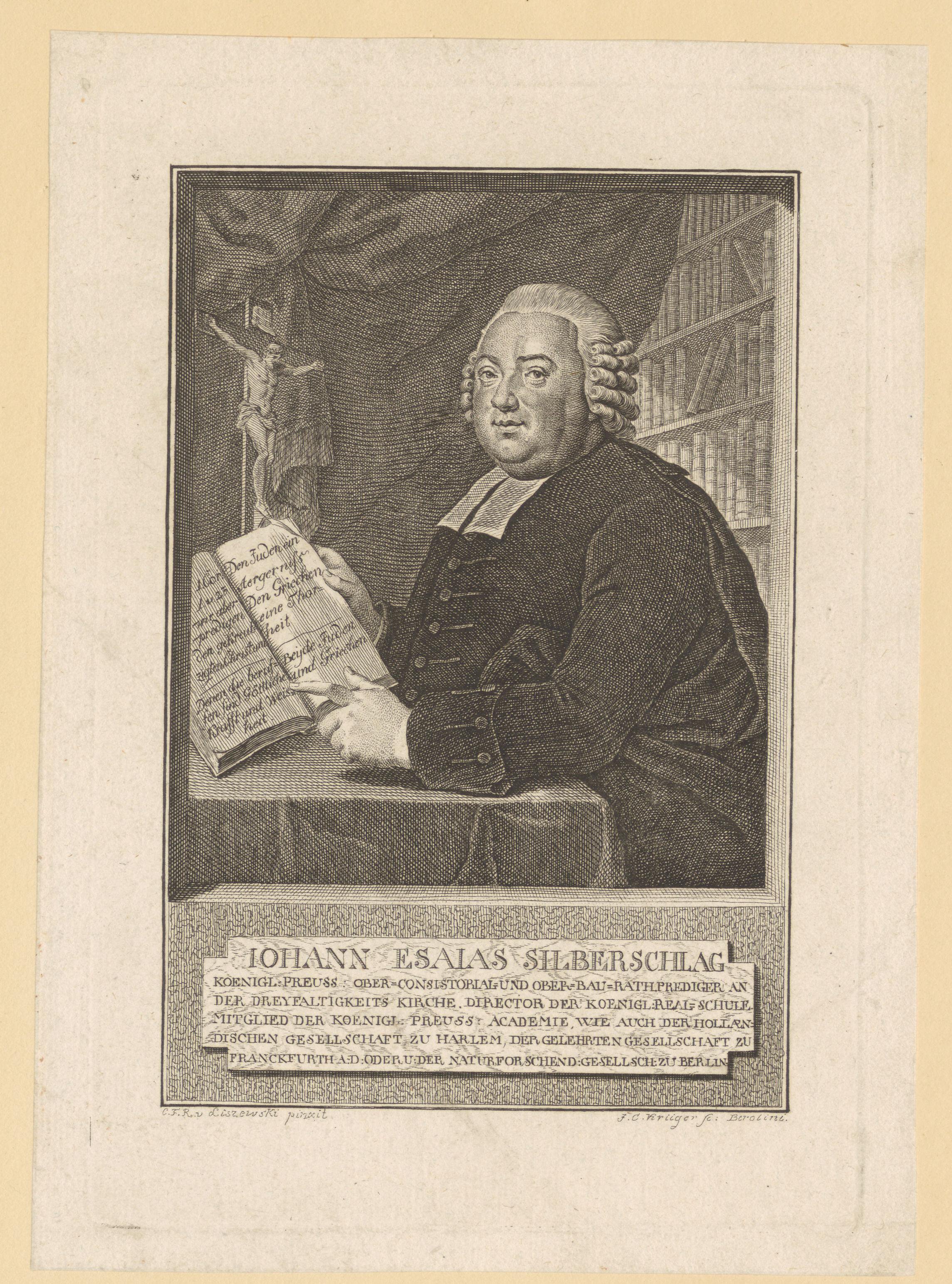 Portret van Johann Esaias Silberschlag