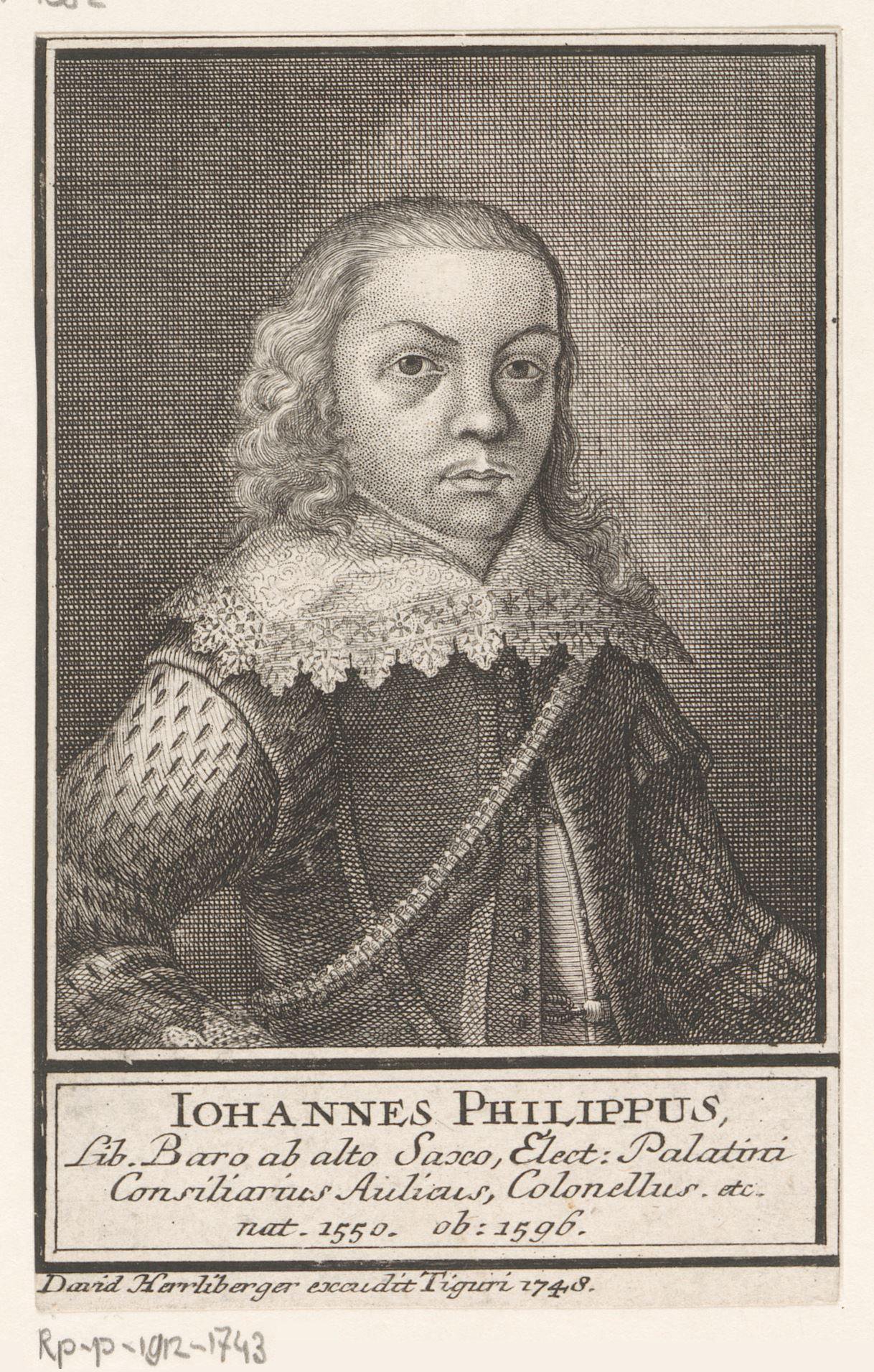 Portret van Johann Philipp Freiherr von Hohensax