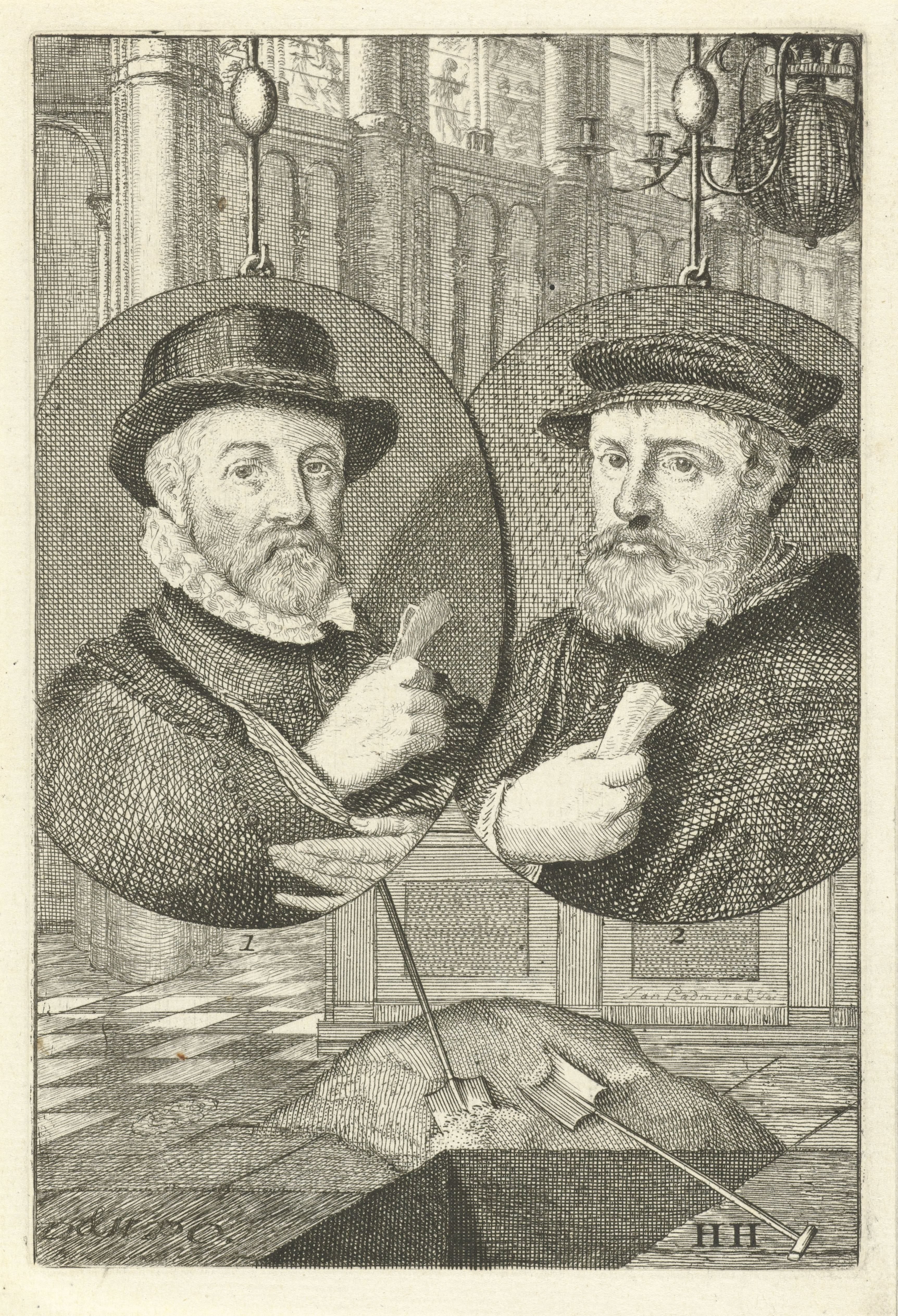 Dubbelportret van Dirck en Wouter Pietersz. Crabeth