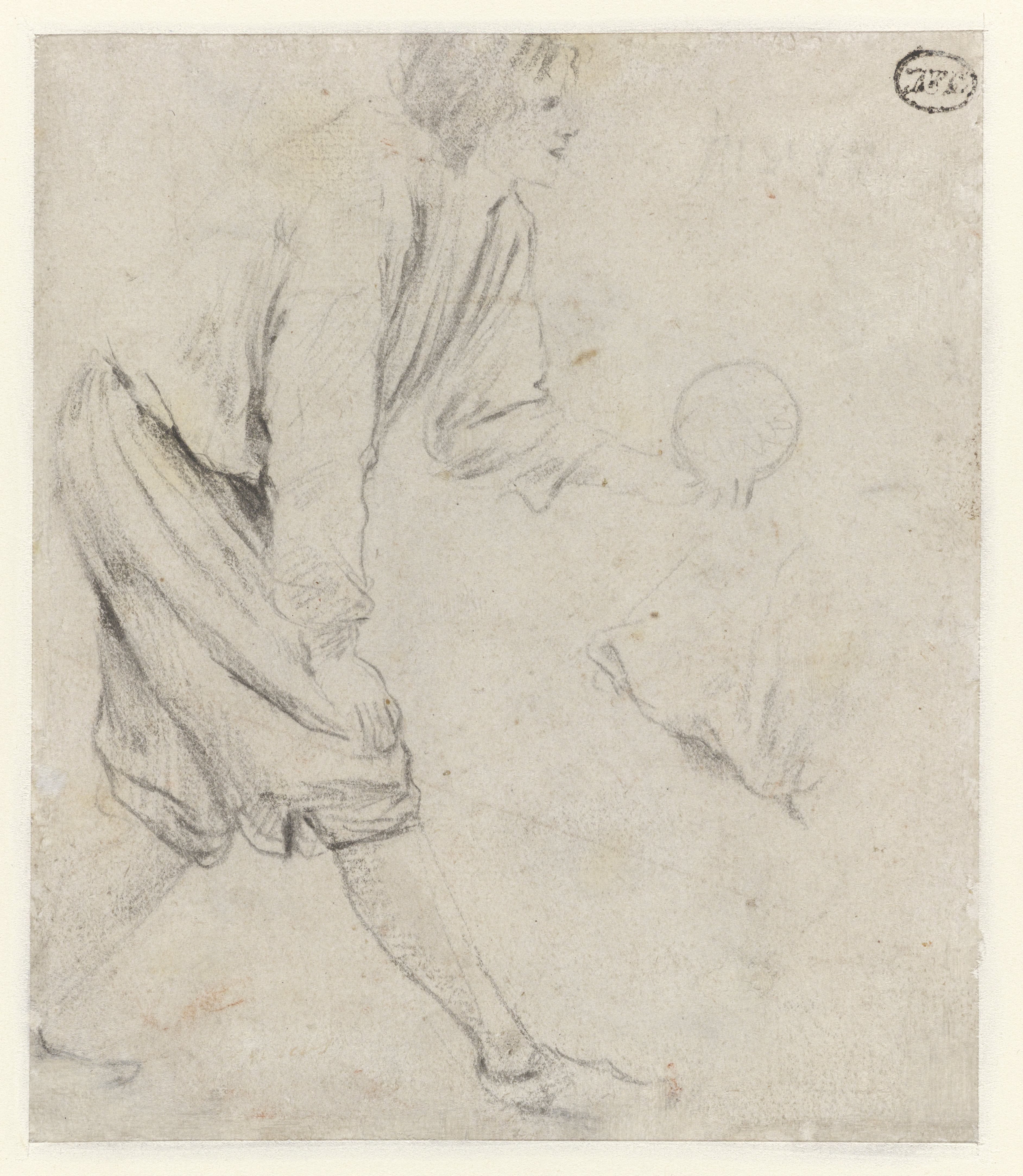 Study of a Man Playing Skittles
