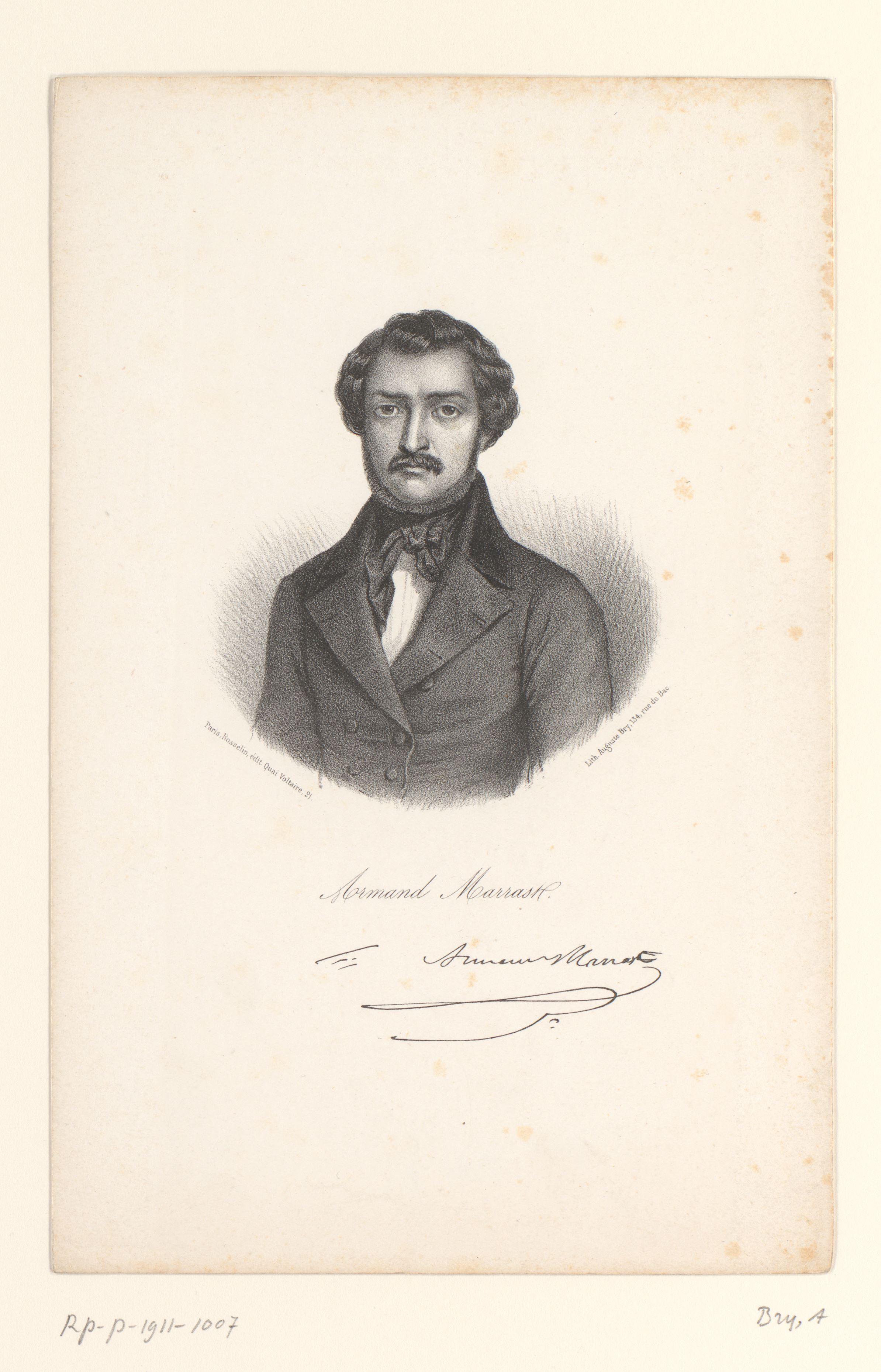 Portret van de journalist Armand Marrast