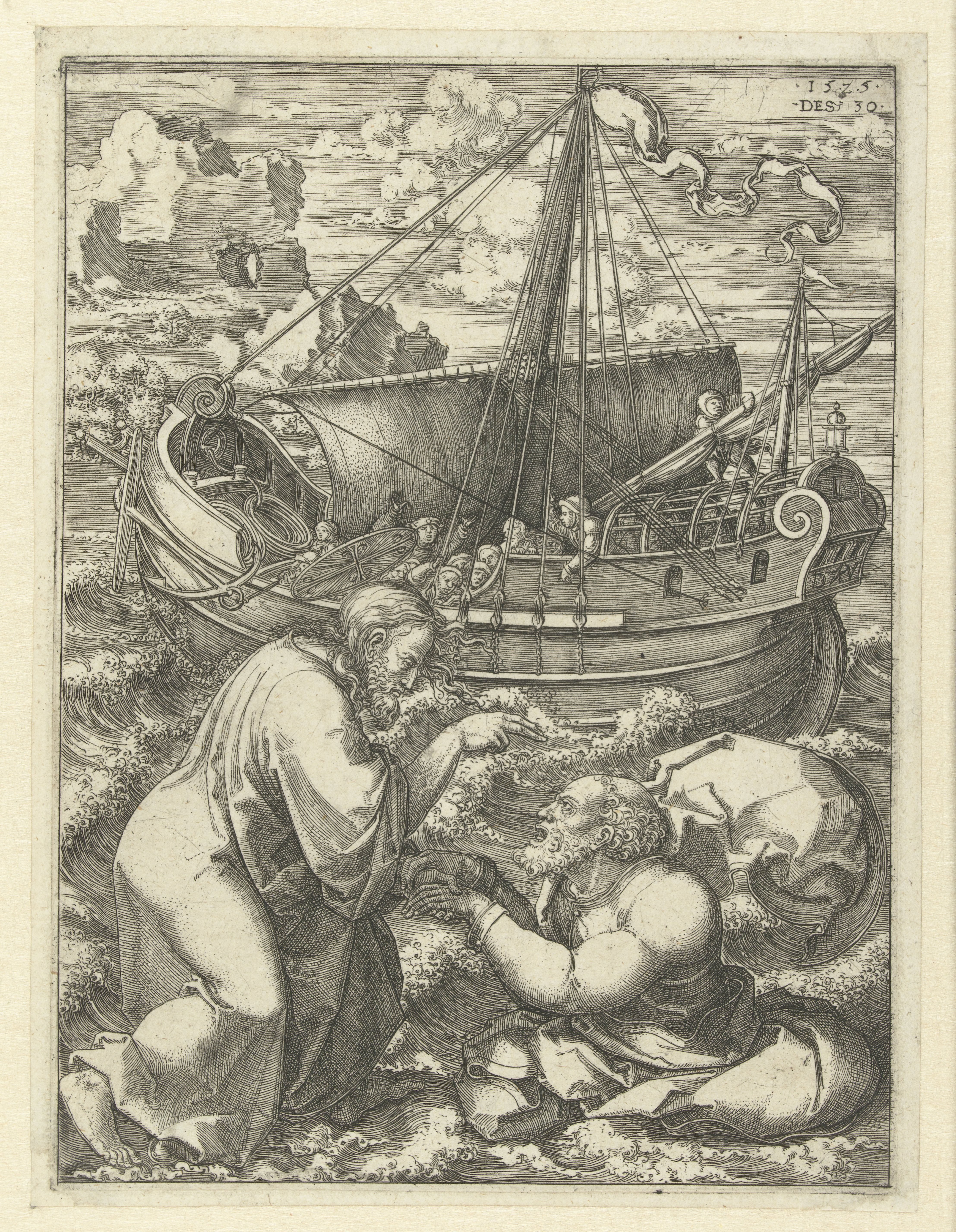 Redding van Petrus door Christus