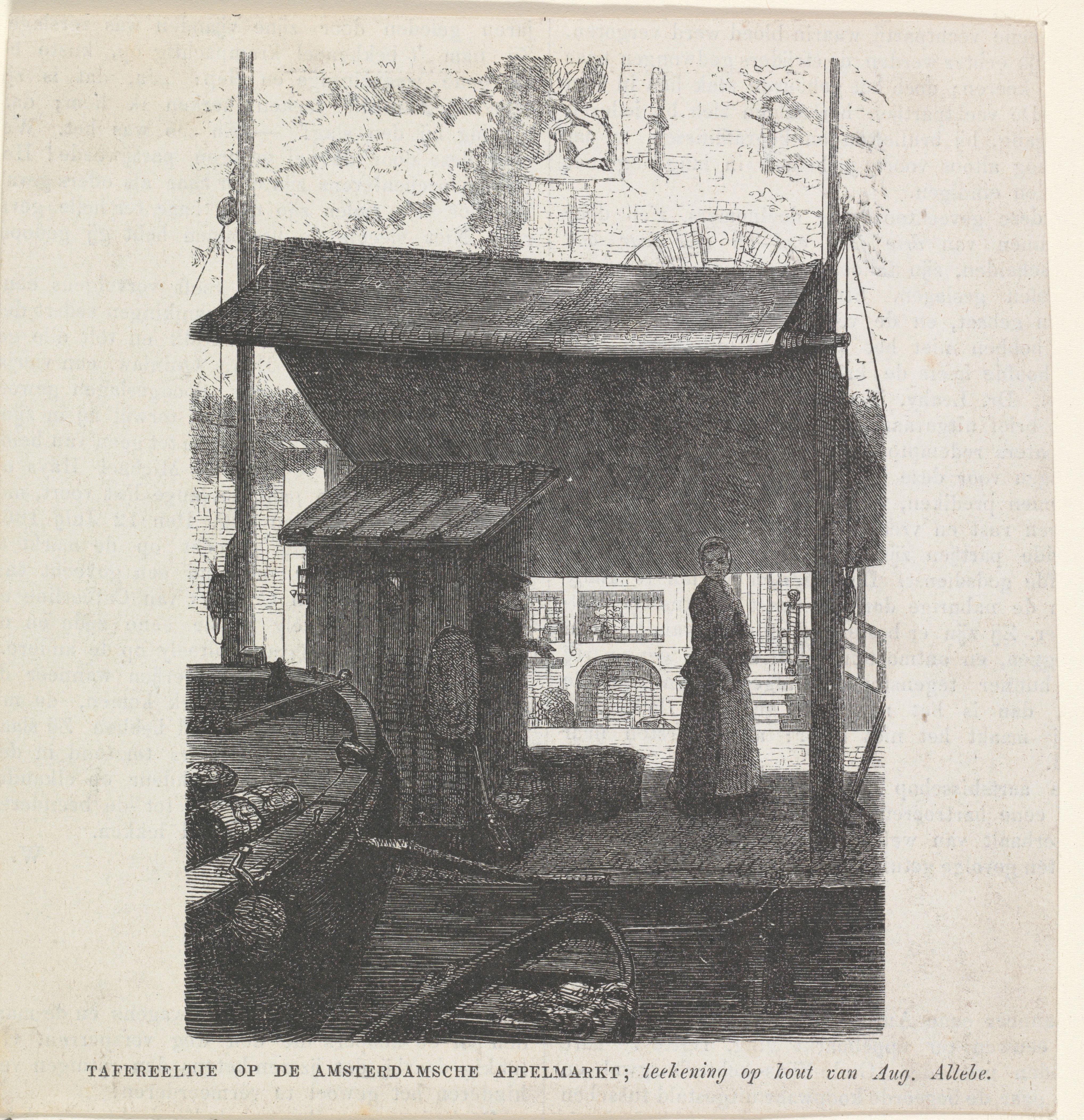 Tafereeltje op de Amsterdamsche Appelmarkt