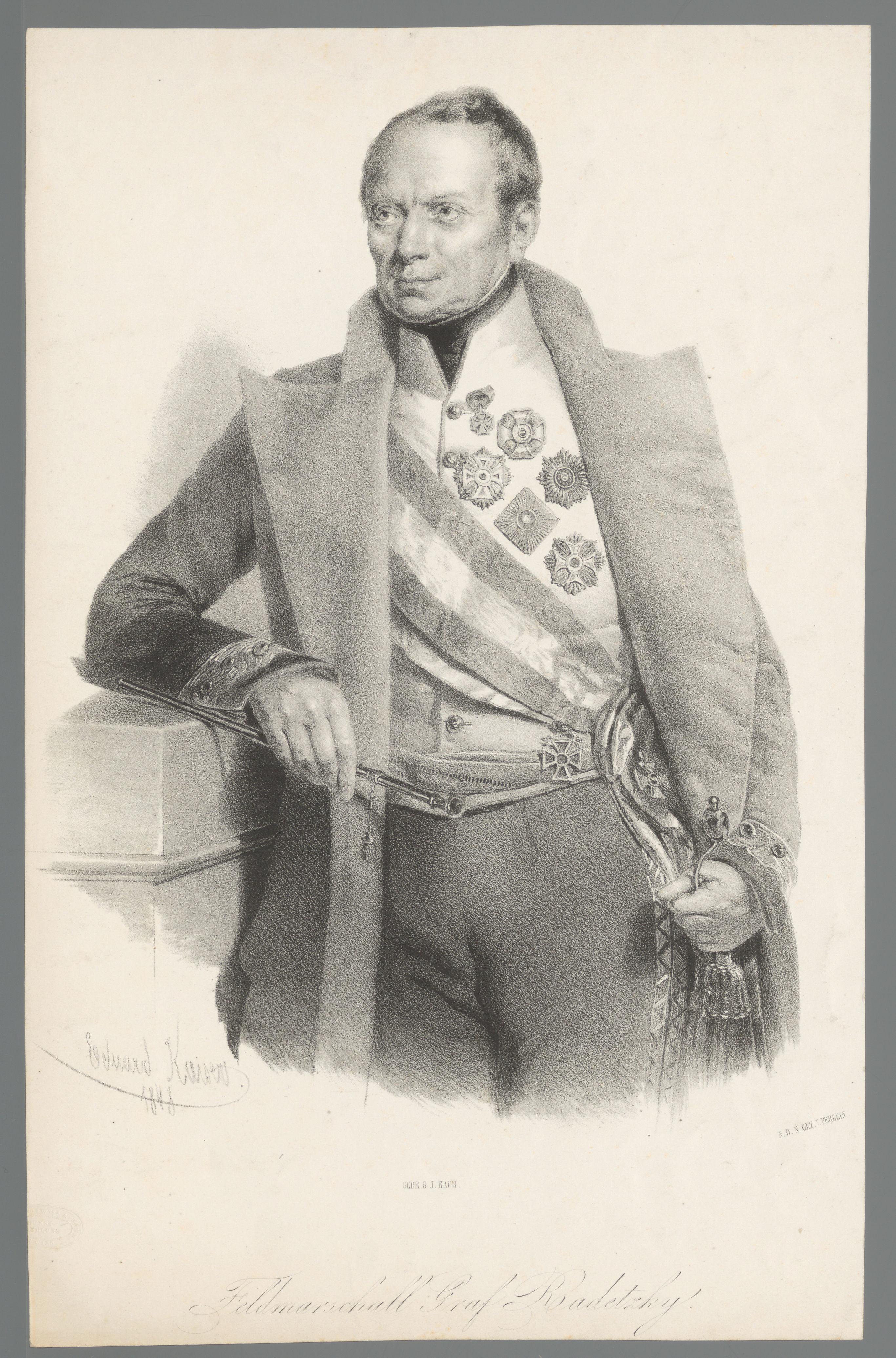 Portret van Josef Wenzel Radetzky von Radetz