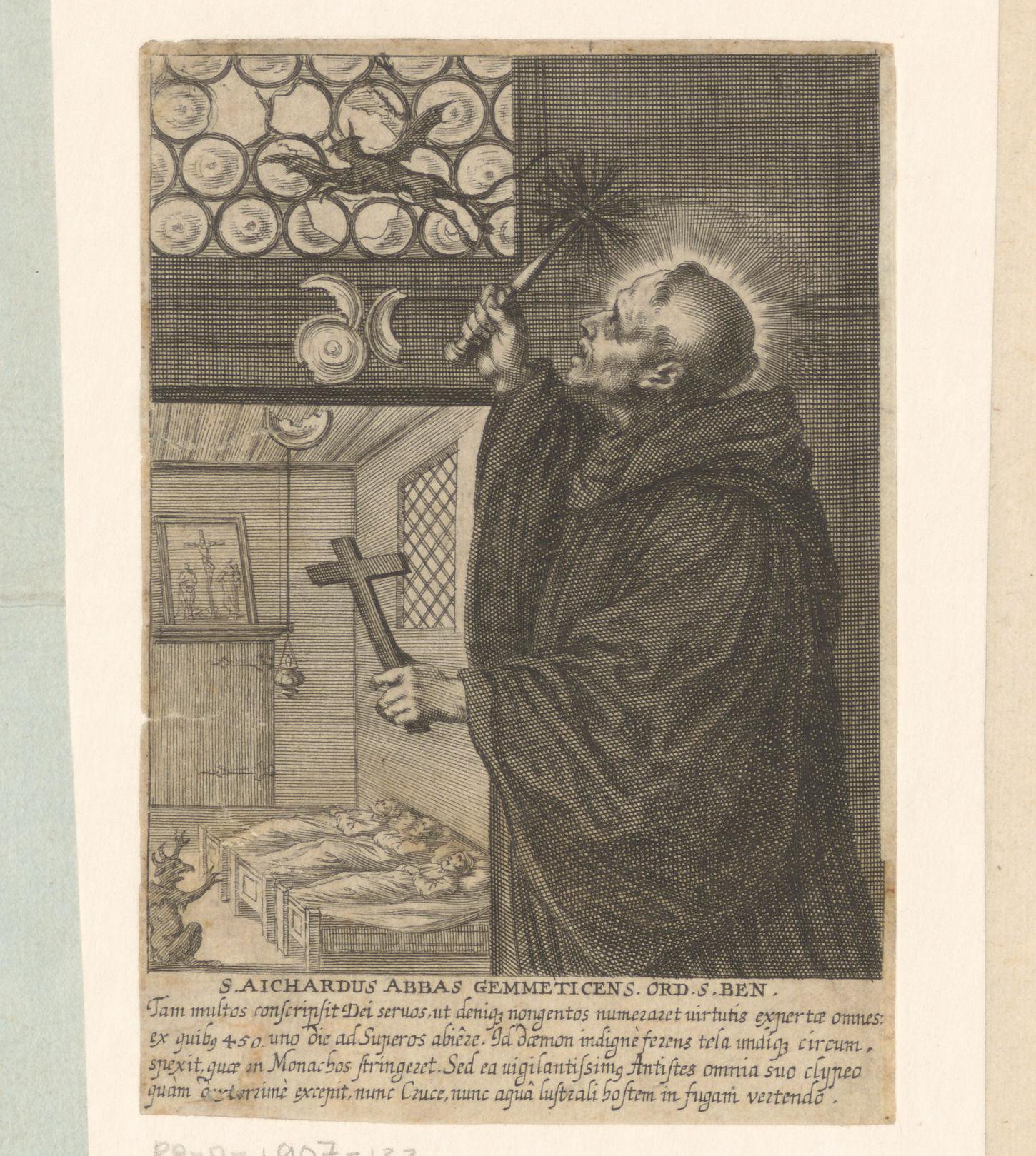 H. Aichardus verdrijft duivelse wezens