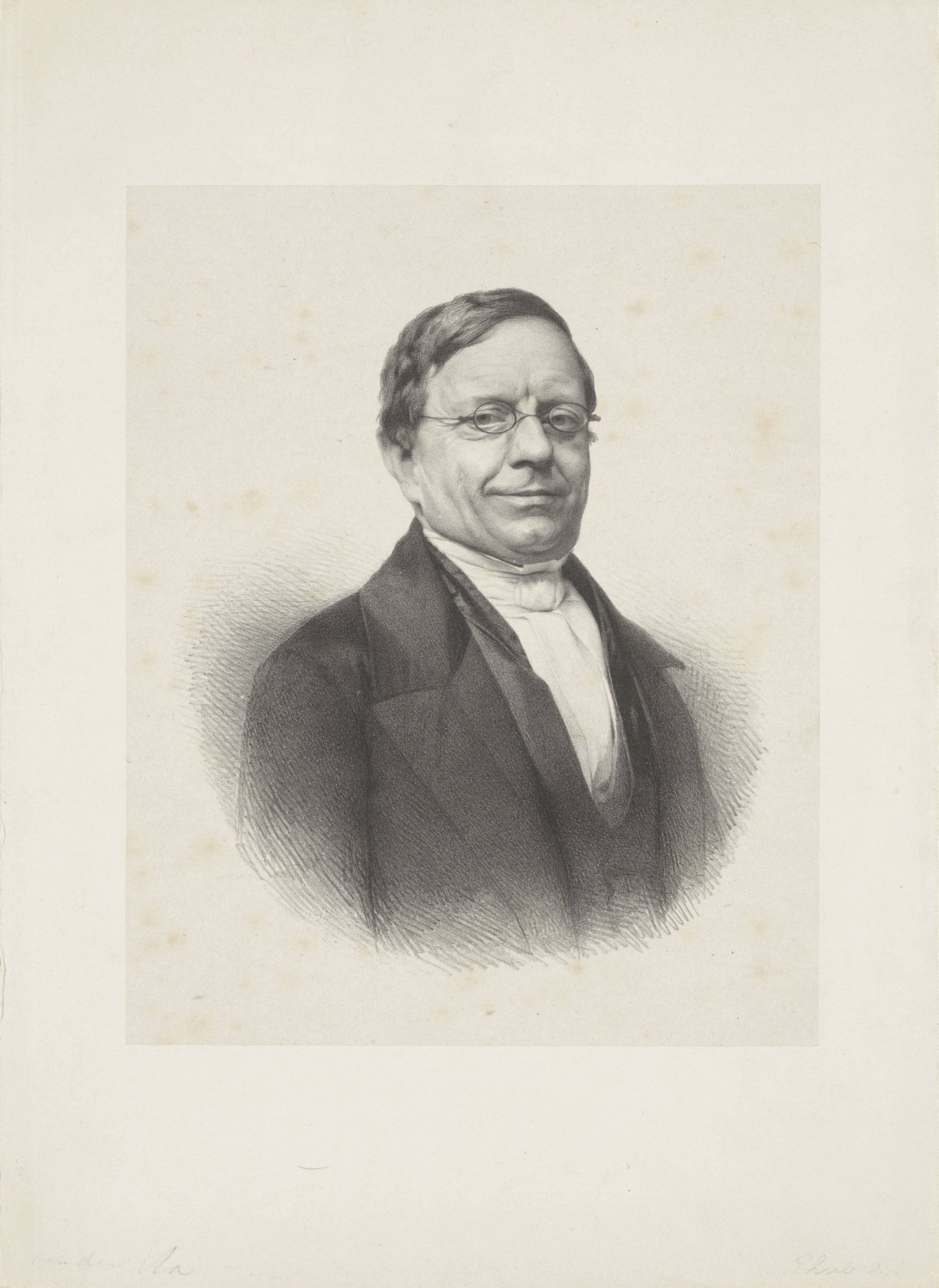 Portret van Abraham Jacob van der Aa