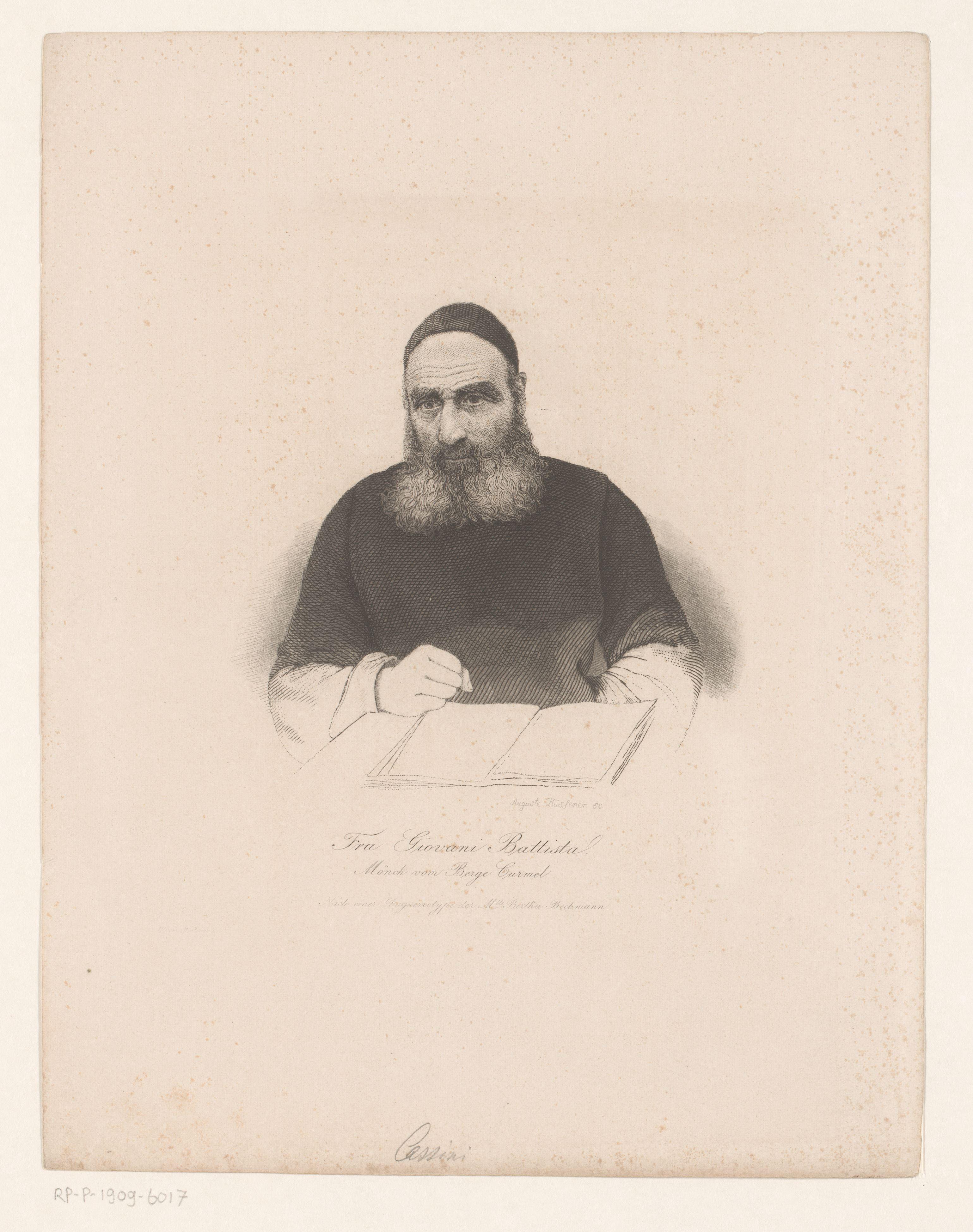 Portret van de monnik Giovani Battista