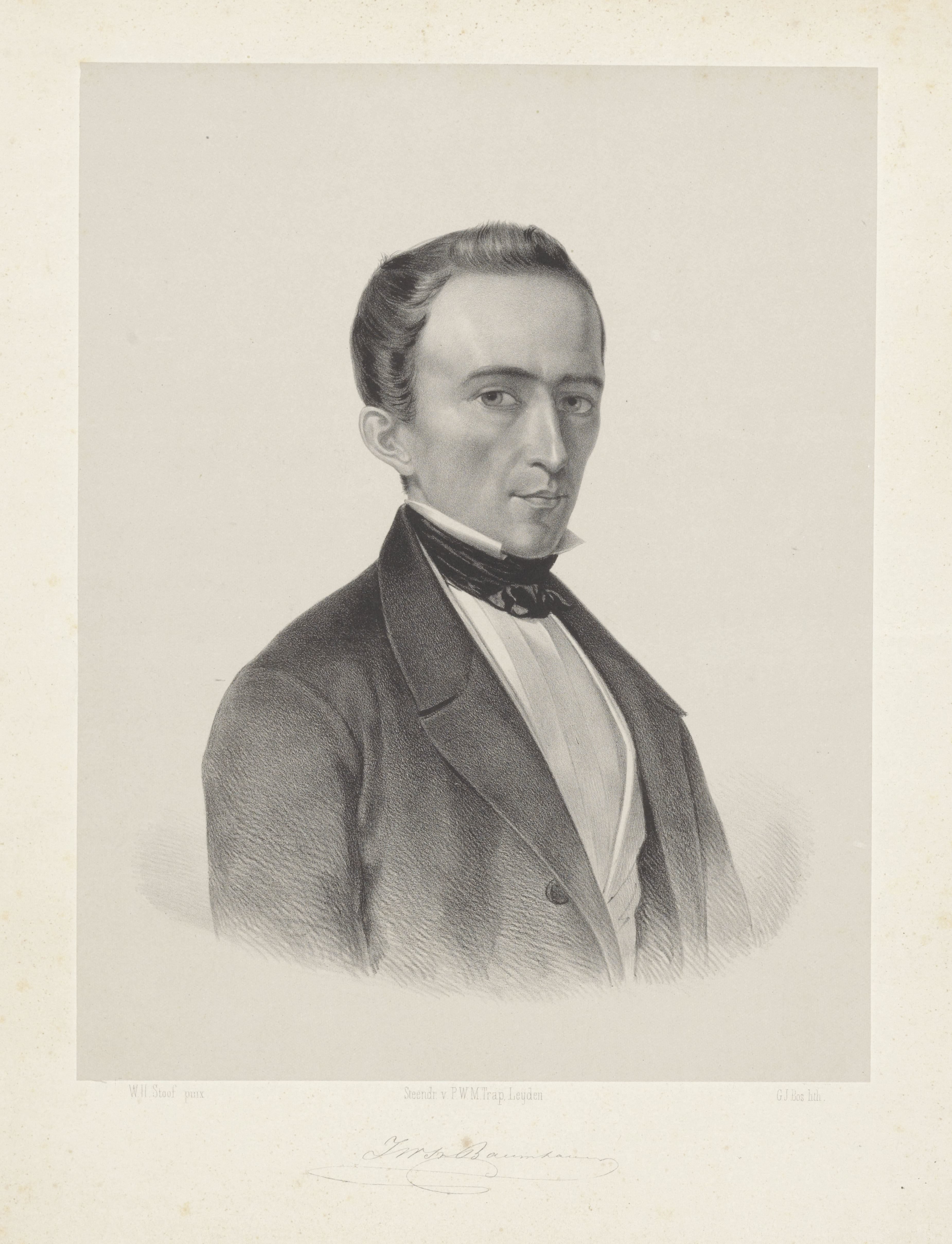 Portret van J. W. S. von Baumhauer