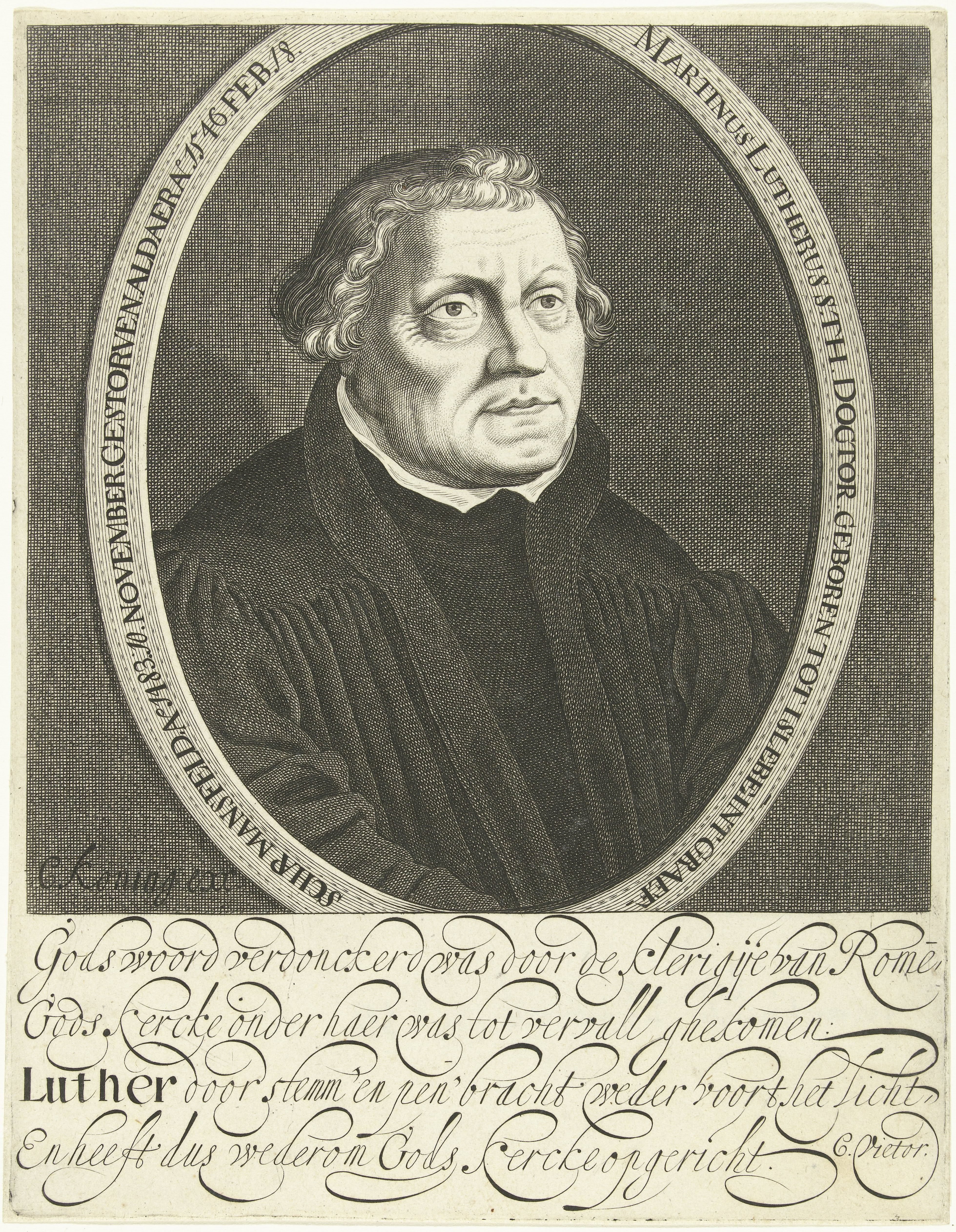 Portret van Martin Luther