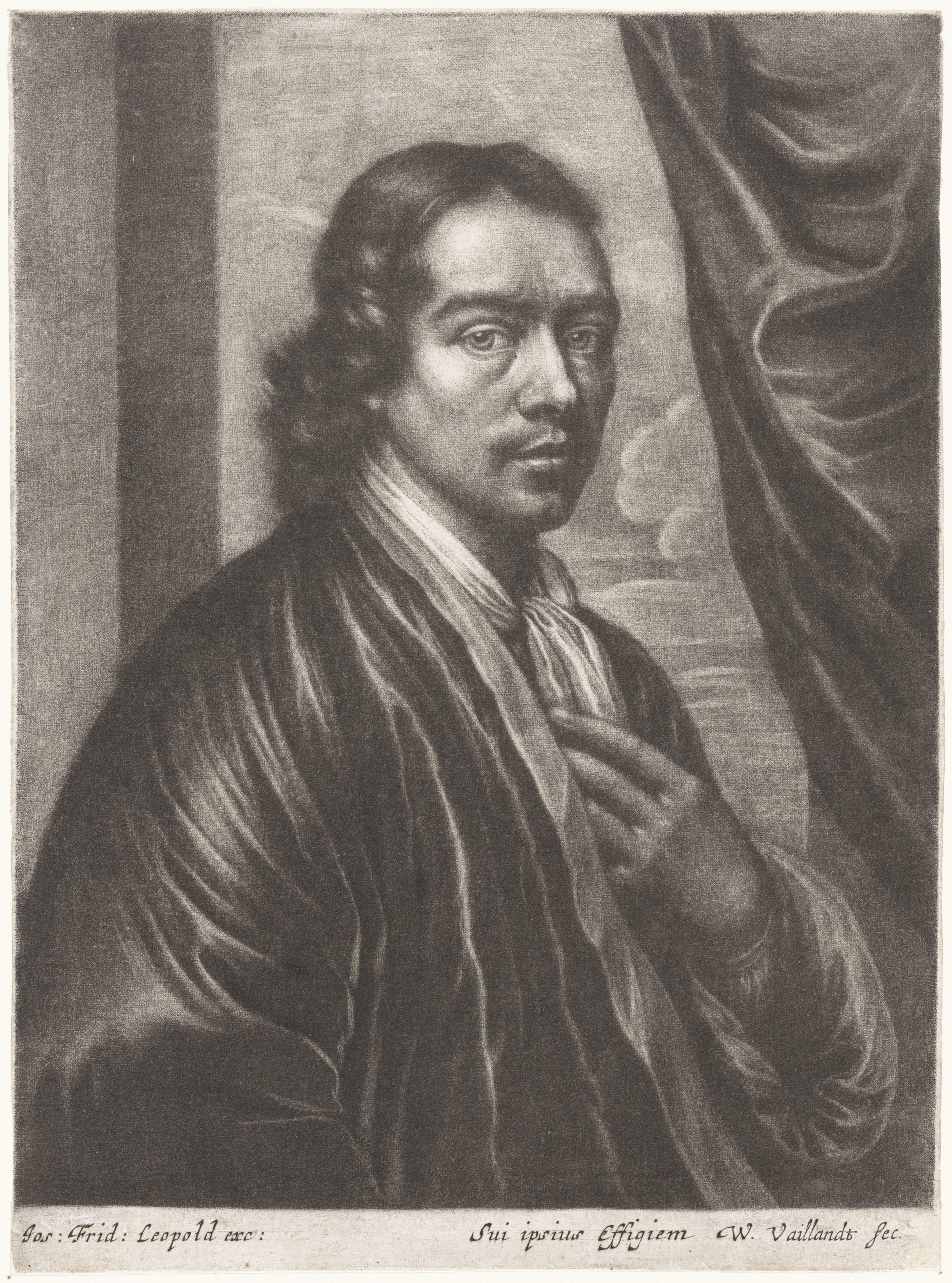 Zelfportret van Wallerant Vaillant