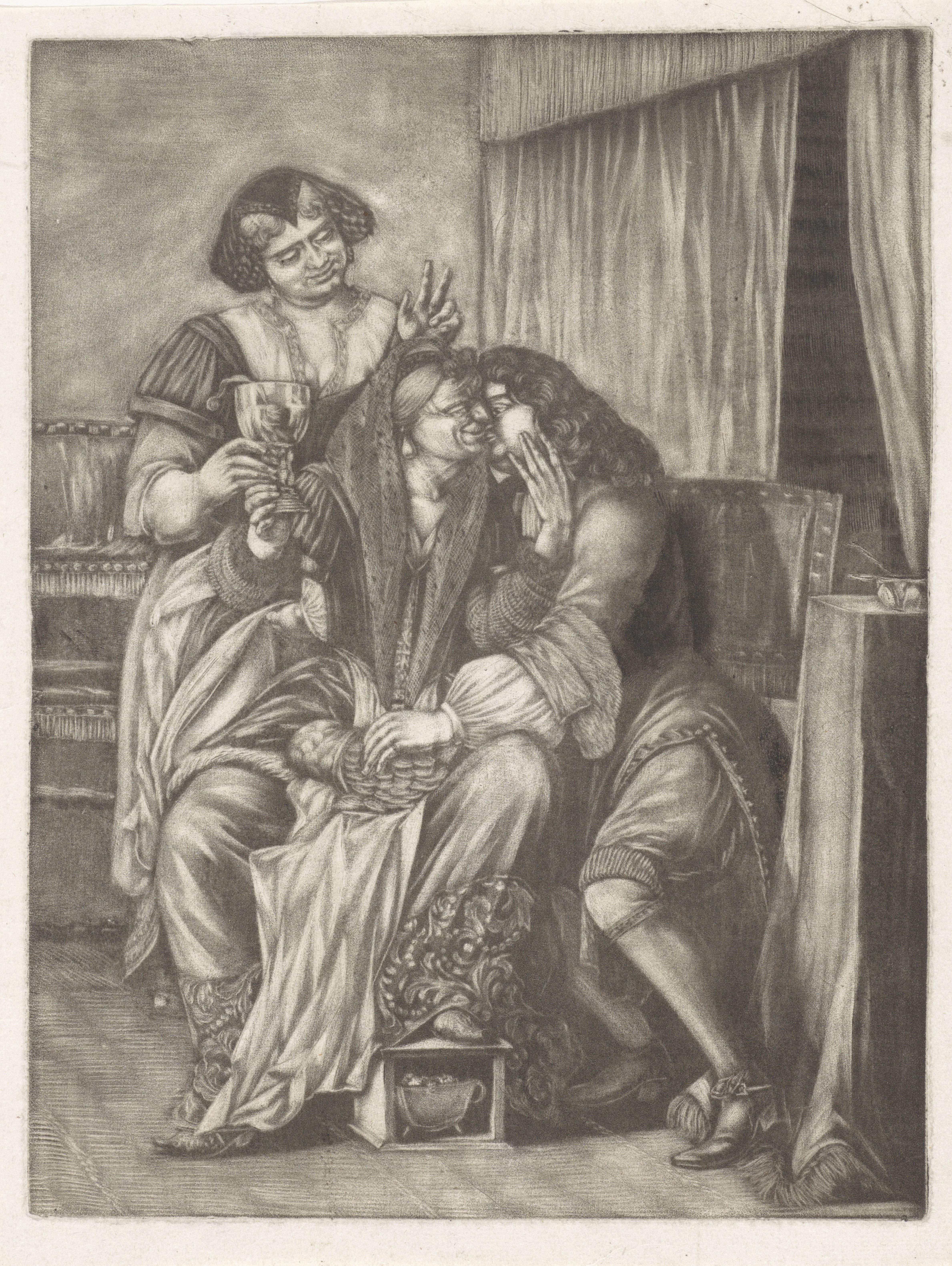 Oude vrouw en jonge man